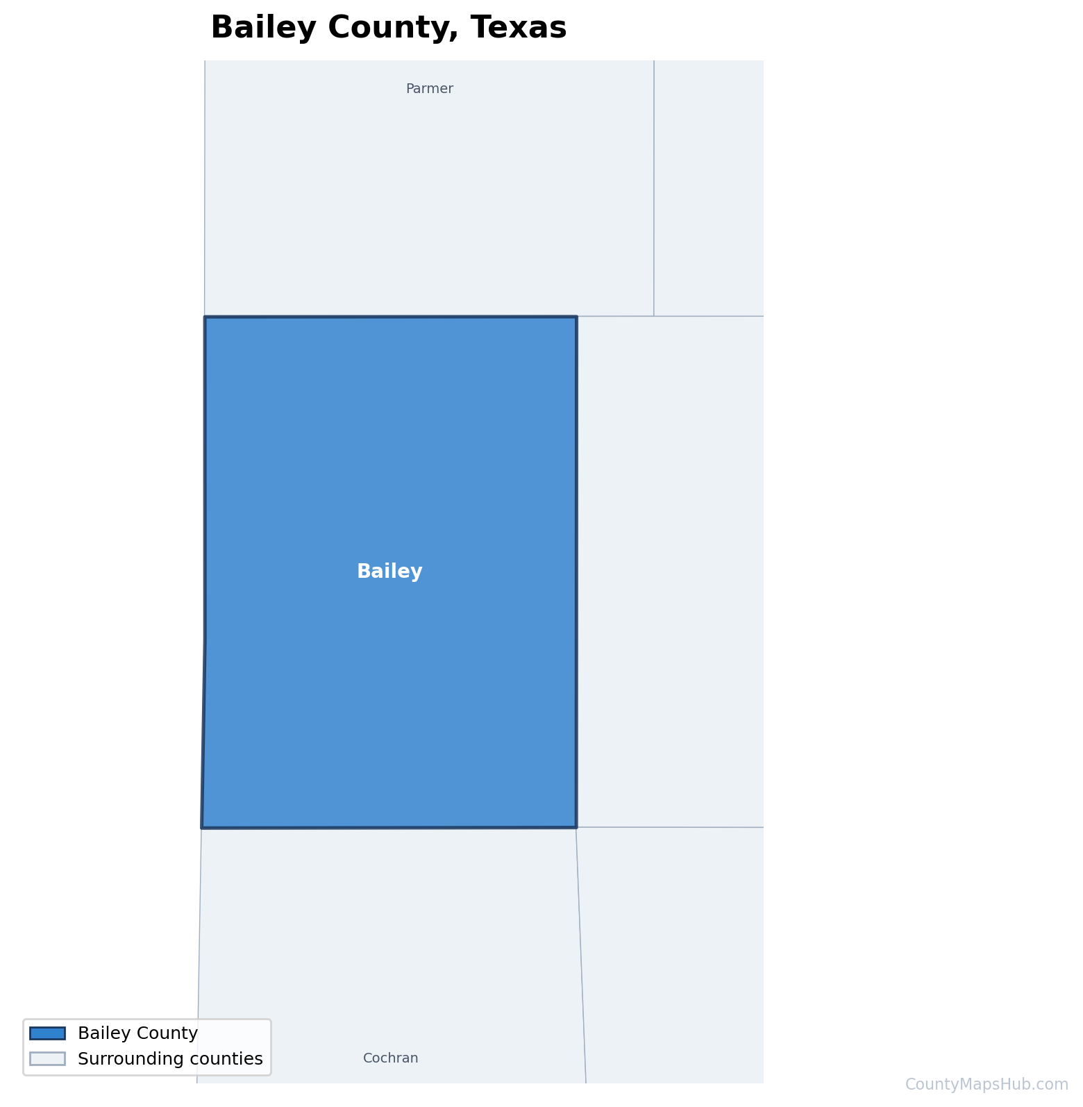 Bailey County map
