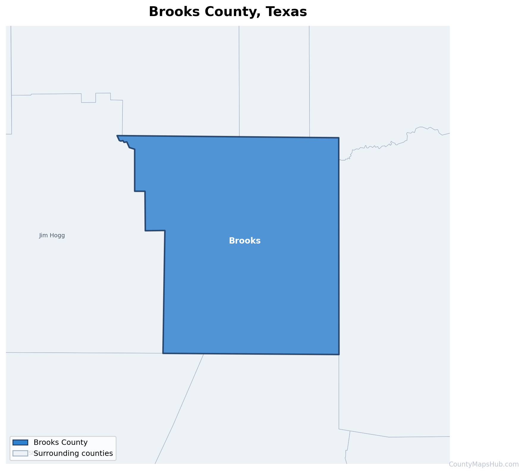 Brooks County map
