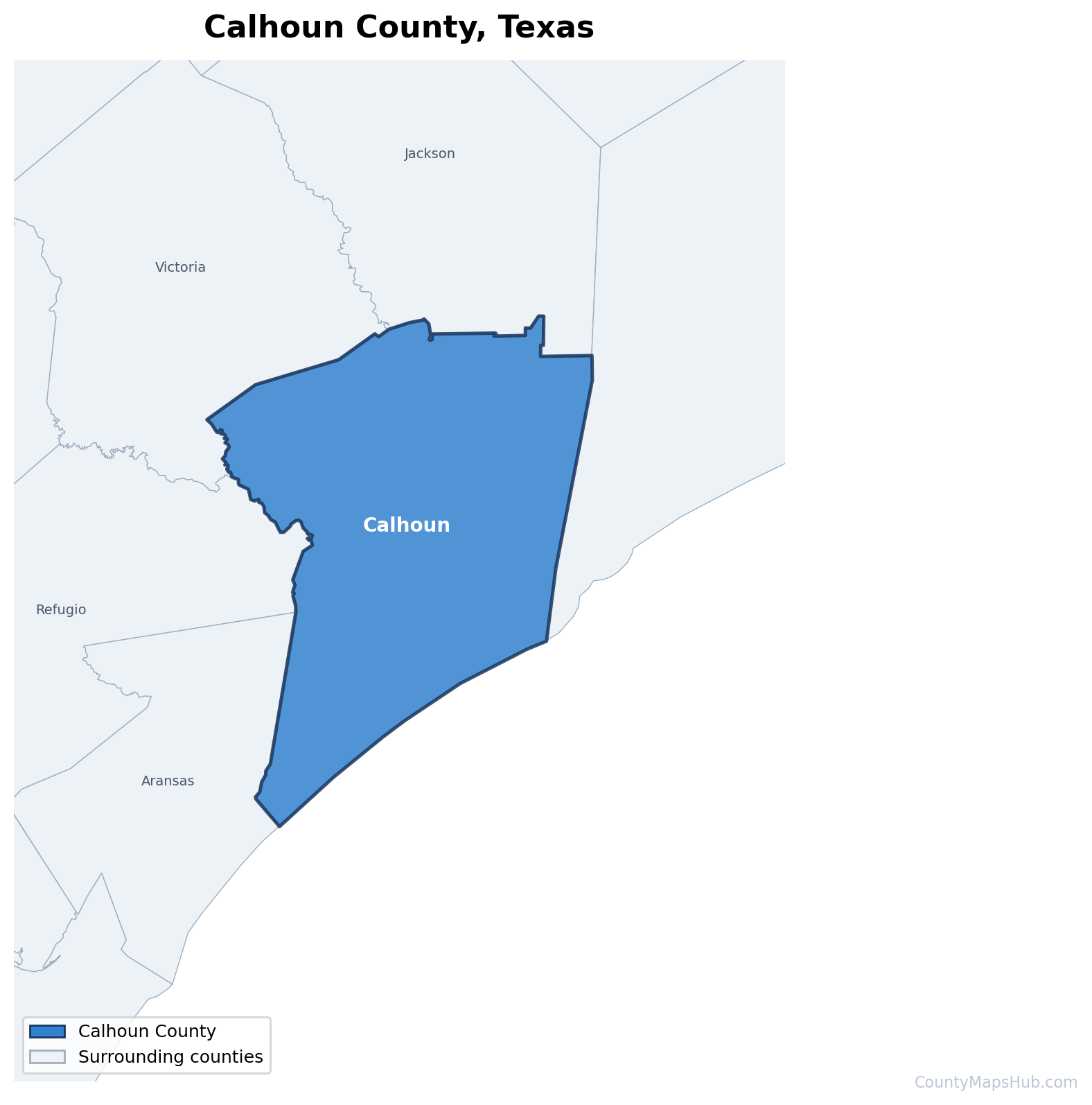Calhoun County map