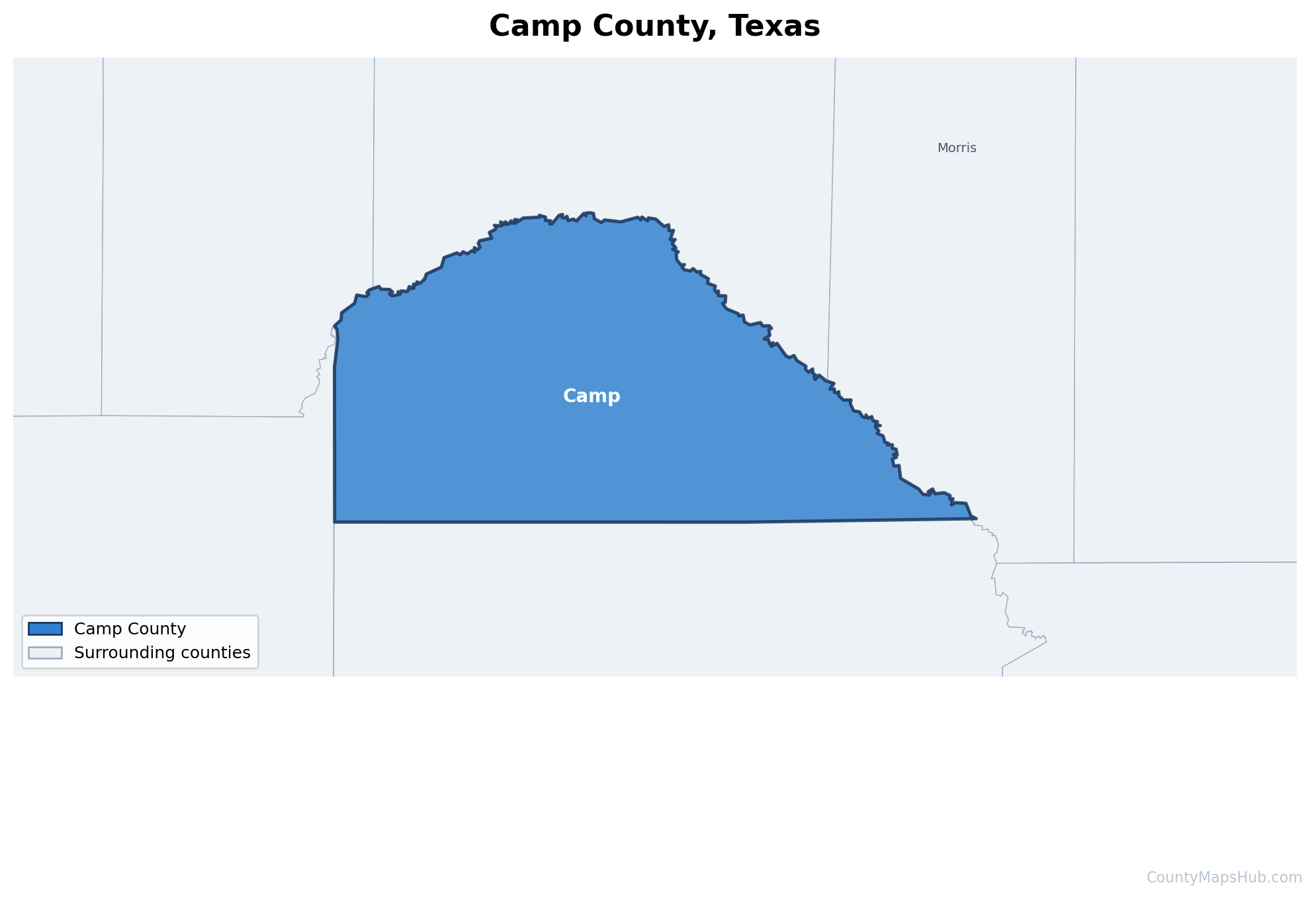 Camp County map