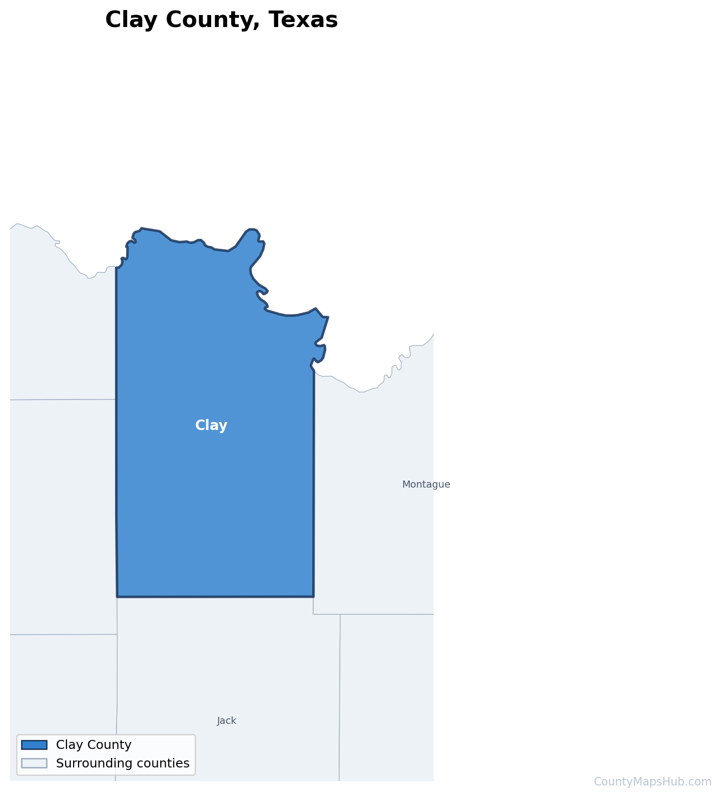 Clay County map