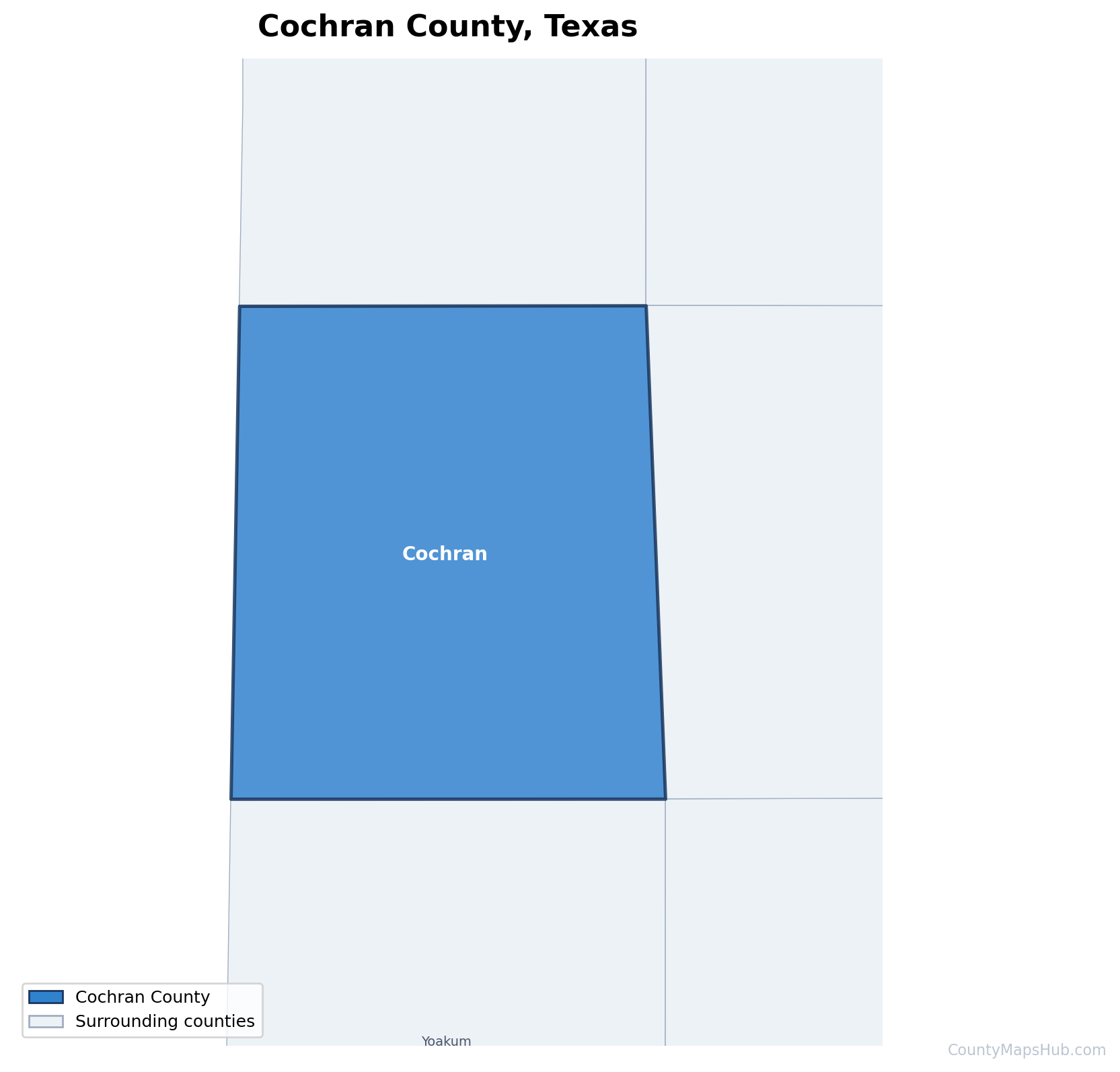 Cochran County map