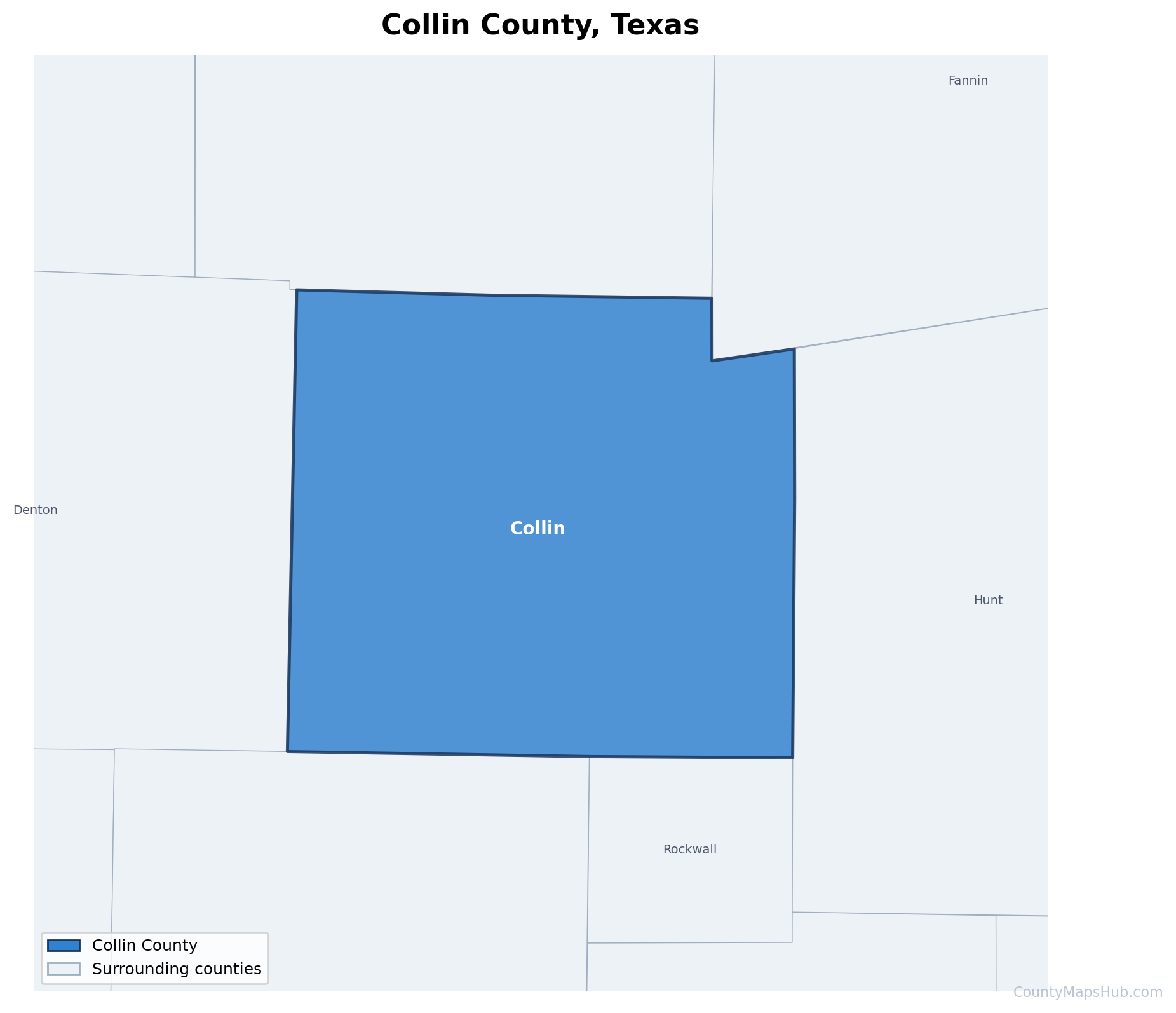 Collin County map
