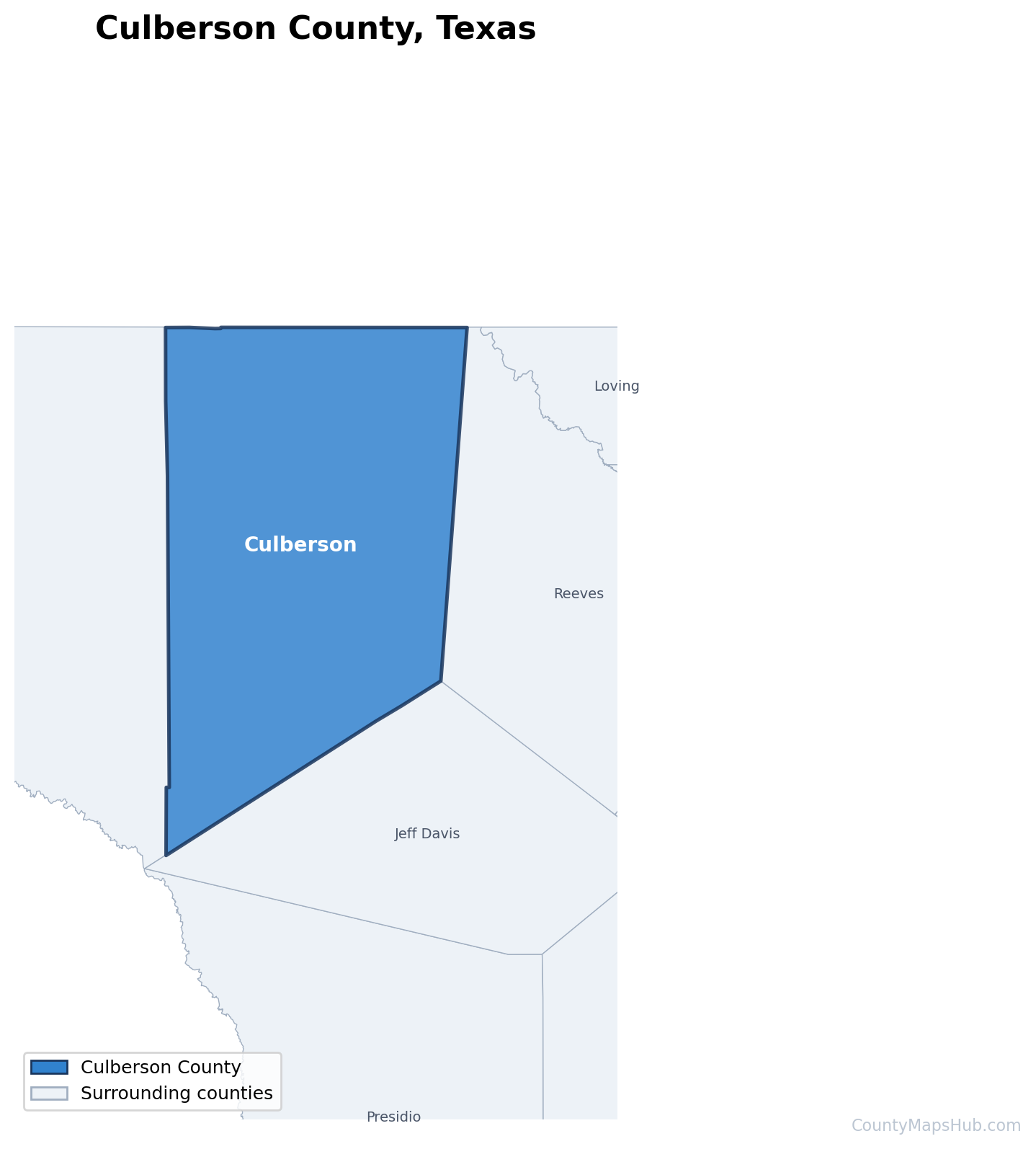 Culberson County map
