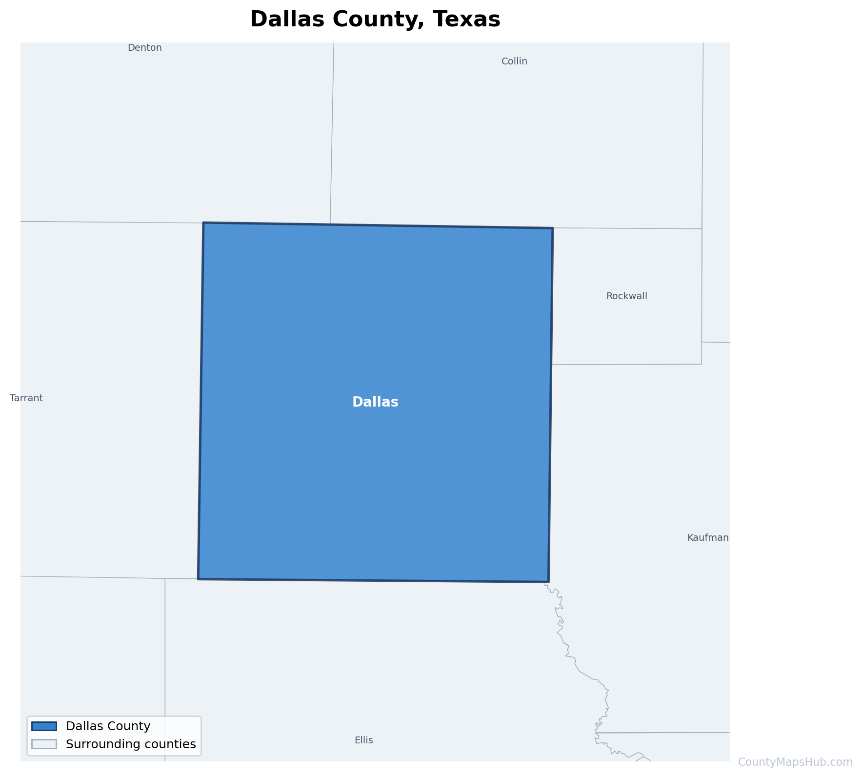 Dallas County map