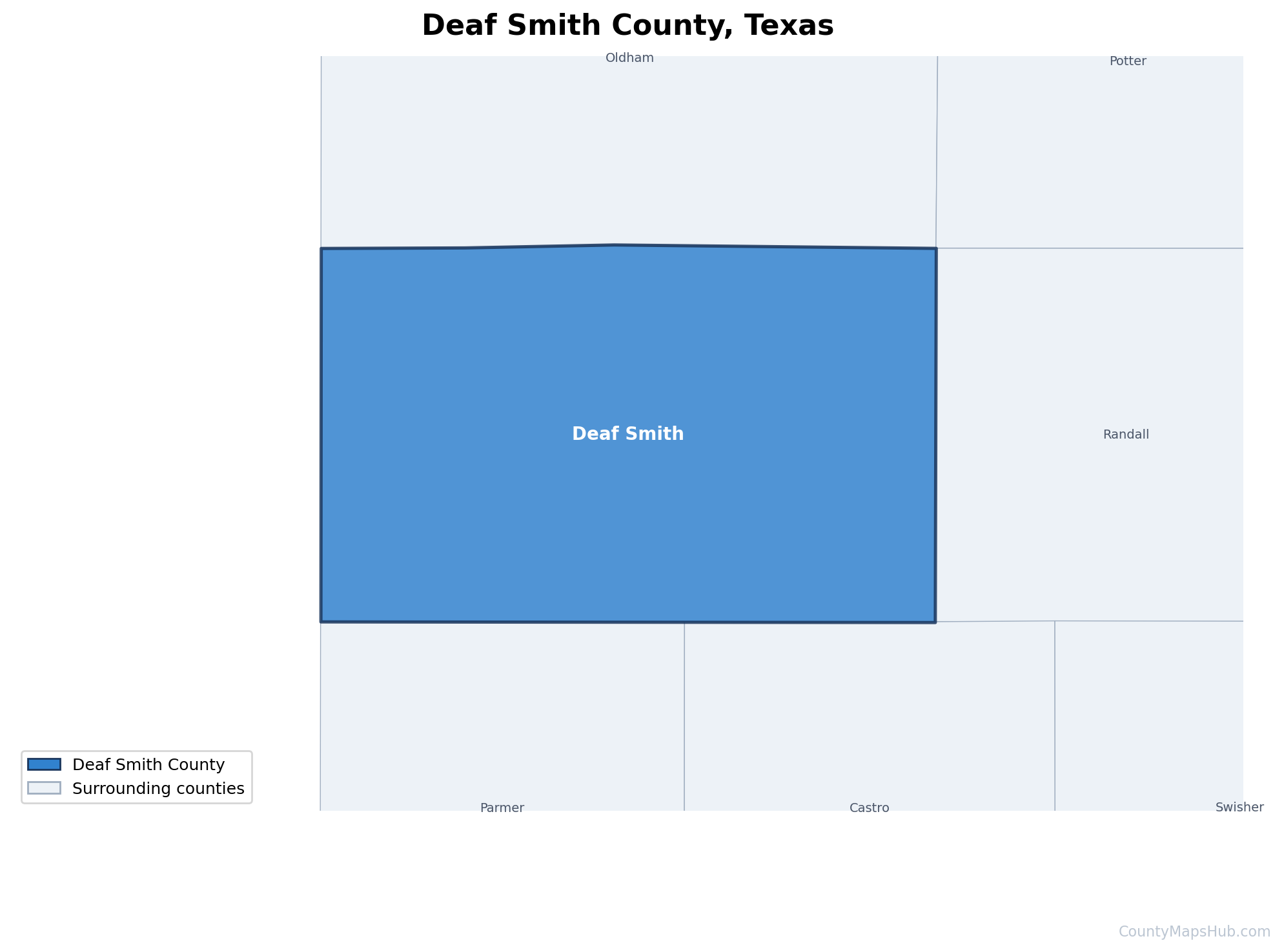 Deaf Smith County map