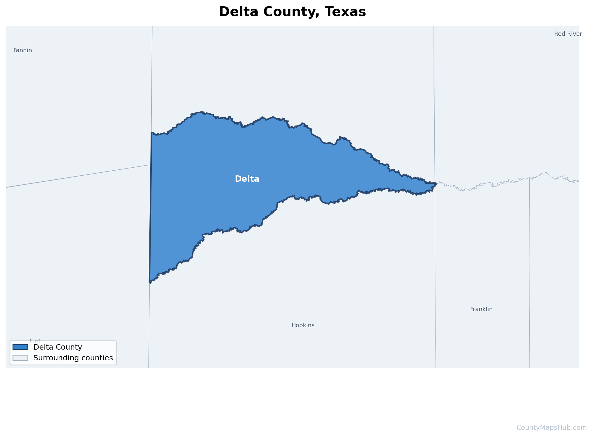 Delta County map