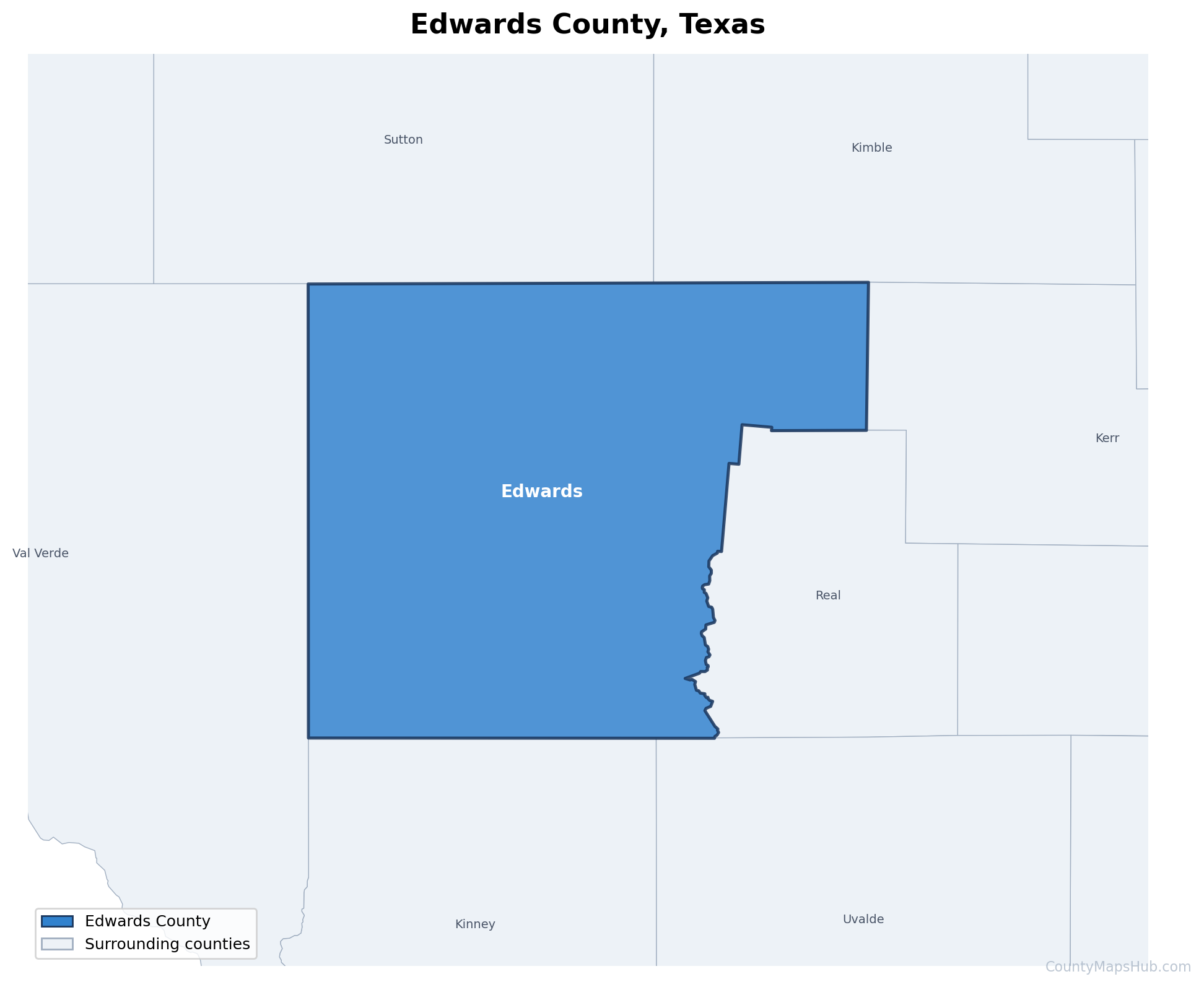 Edwards County map