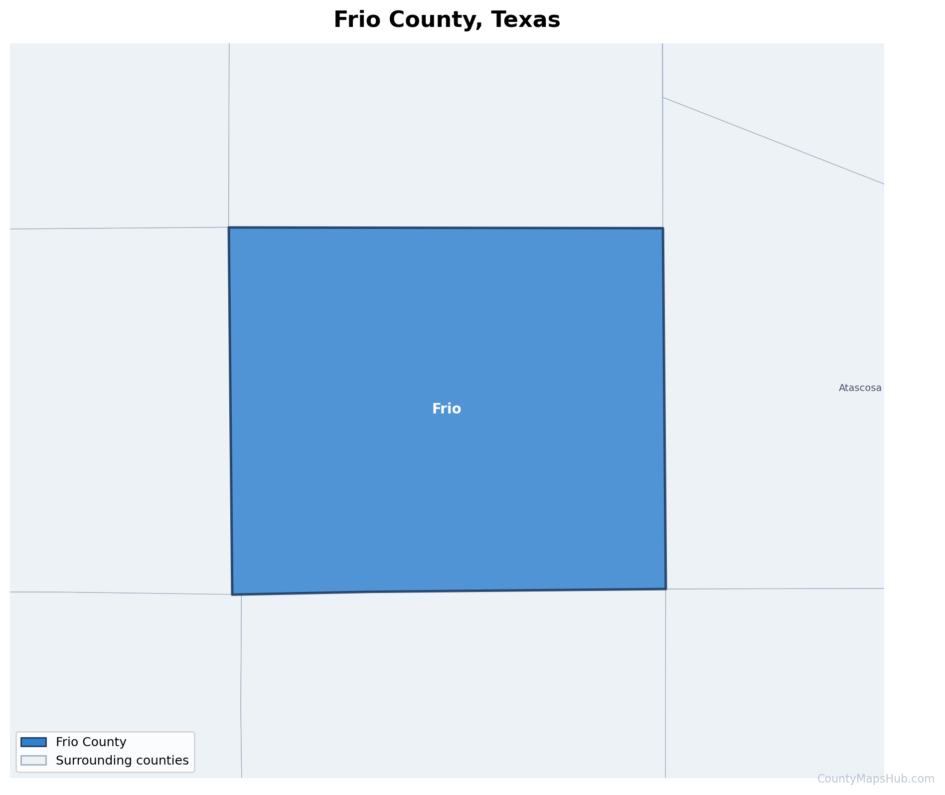 Frio County map