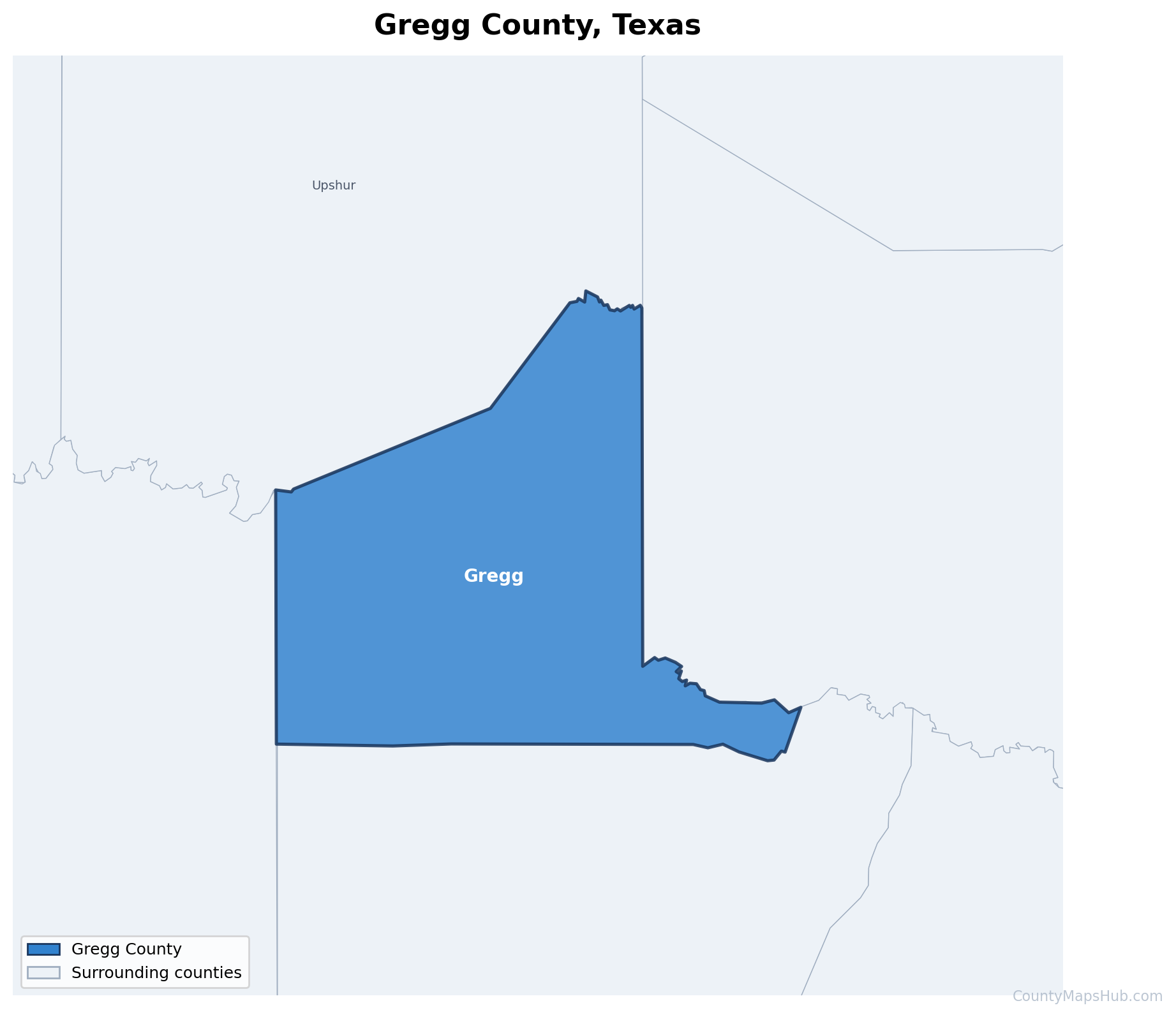 Gregg County map