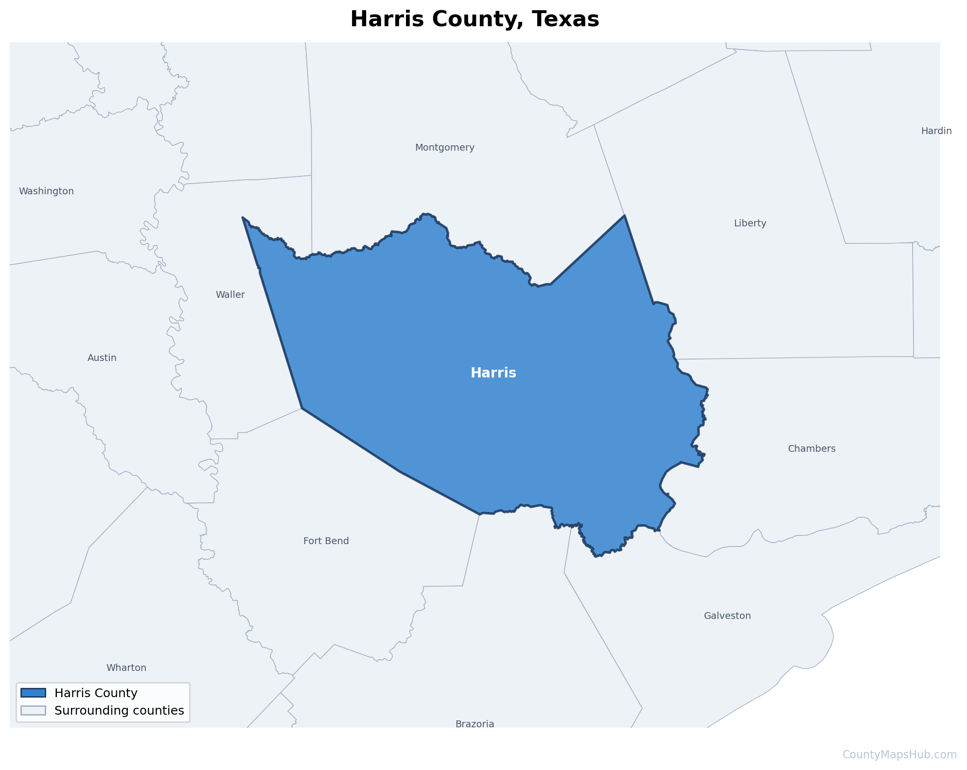 Harris County map