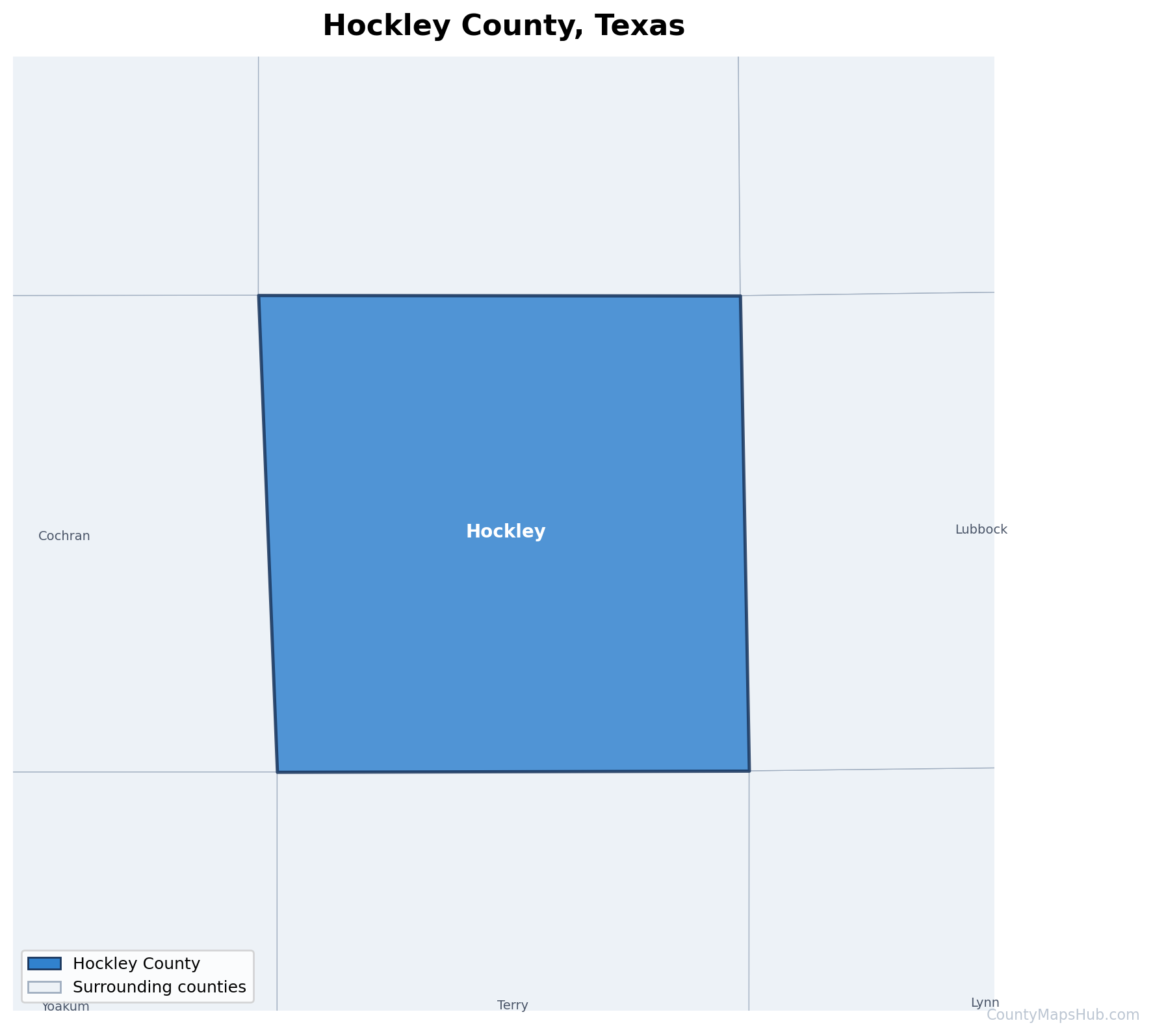 Hockley County map