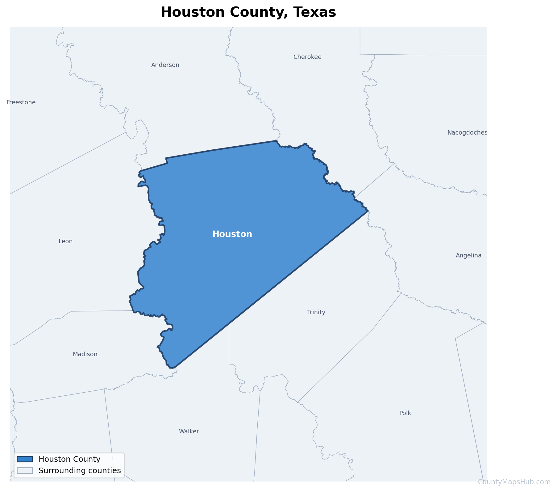 Houston County map