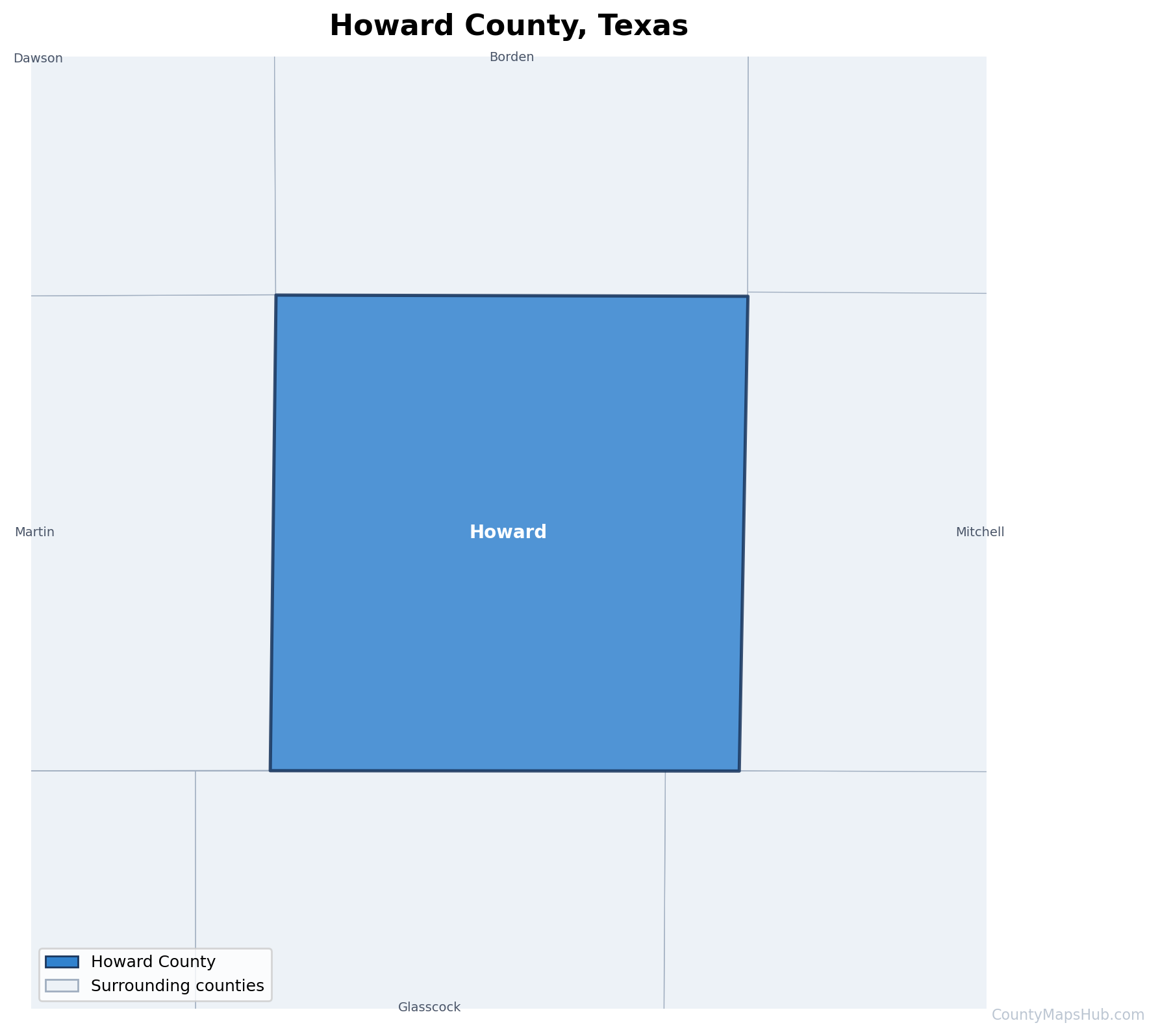 Howard County map