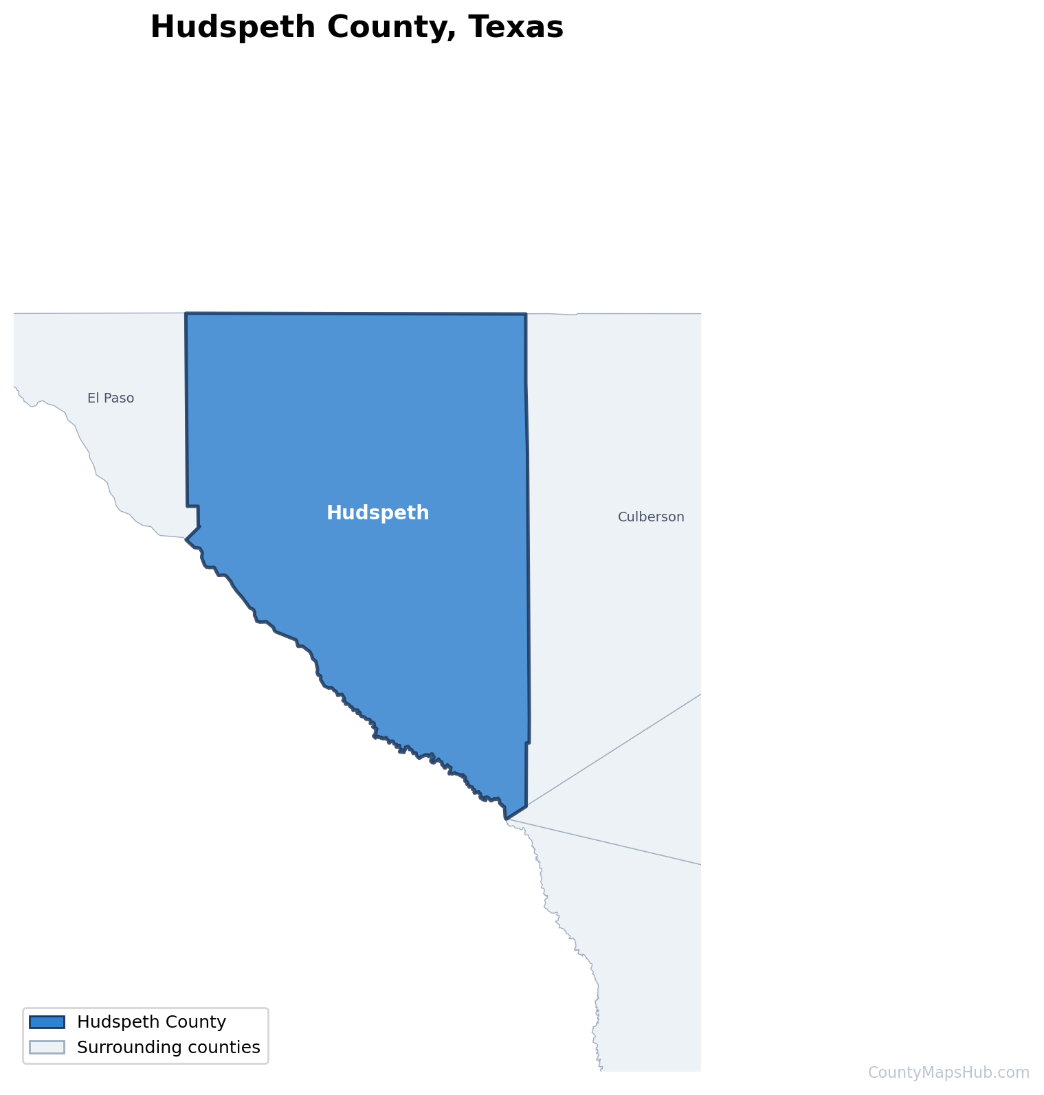 Hudspeth County map