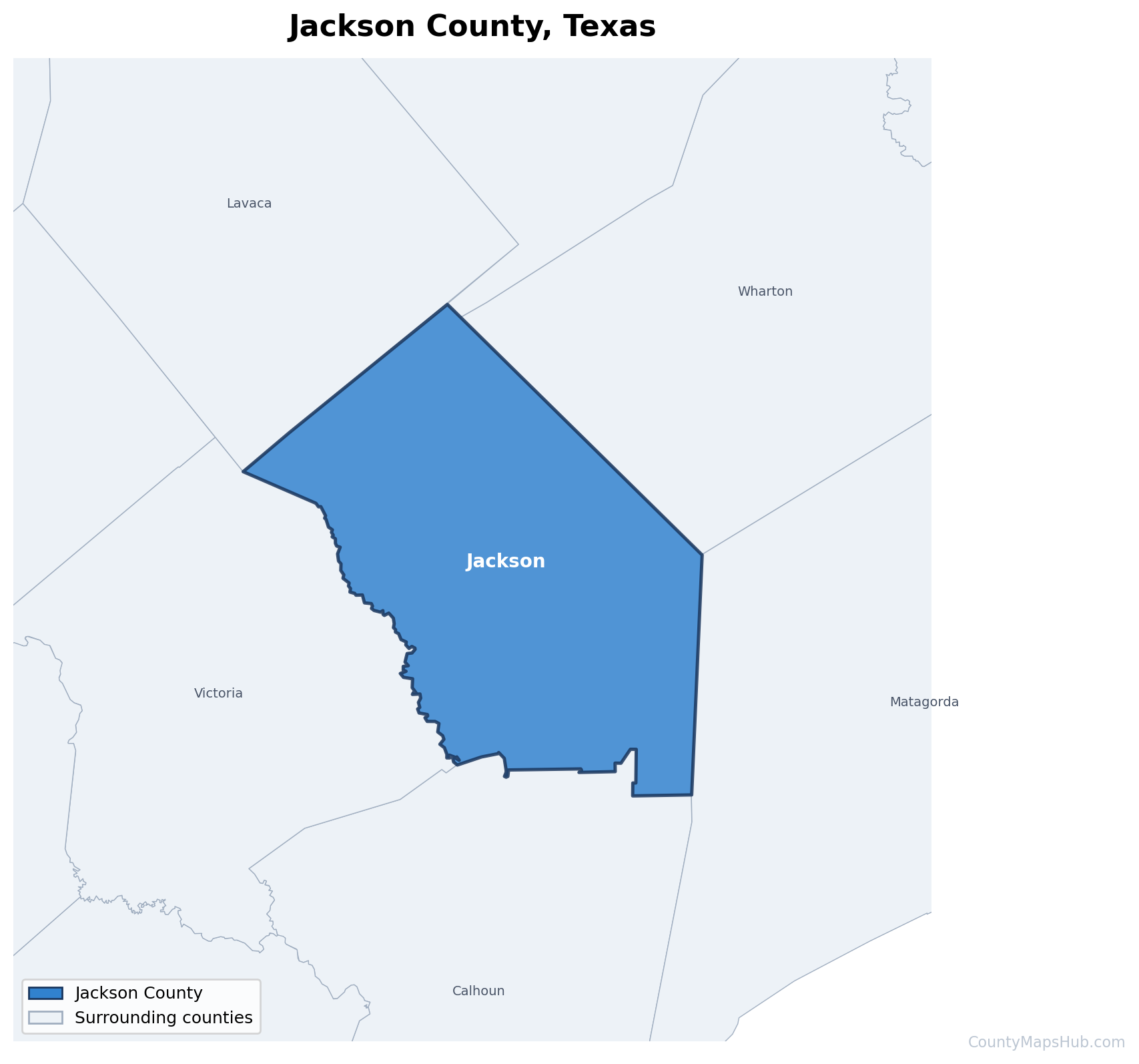 Jackson County map