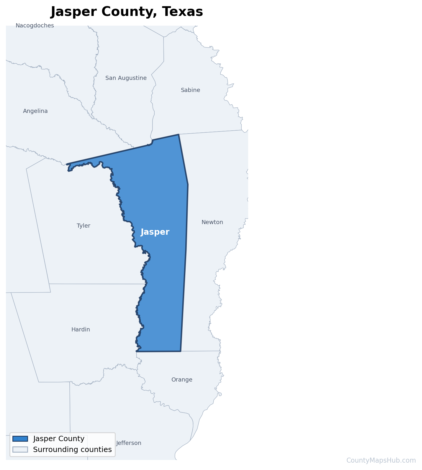 Jasper County map