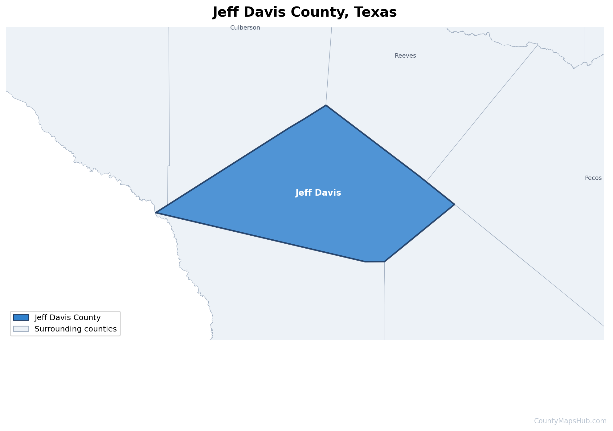 Jeff Davis County map