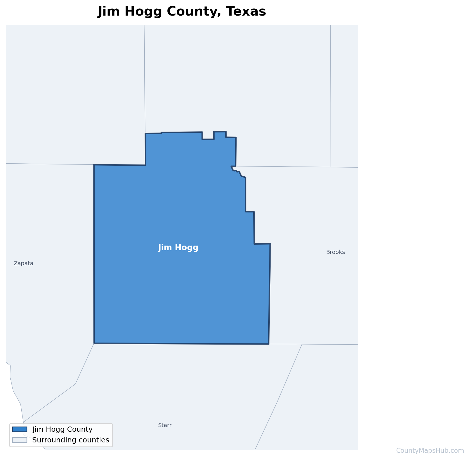 Jim Hogg County map