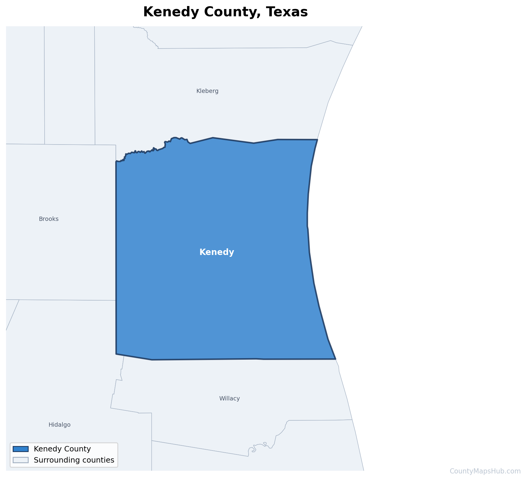 Kenedy County map