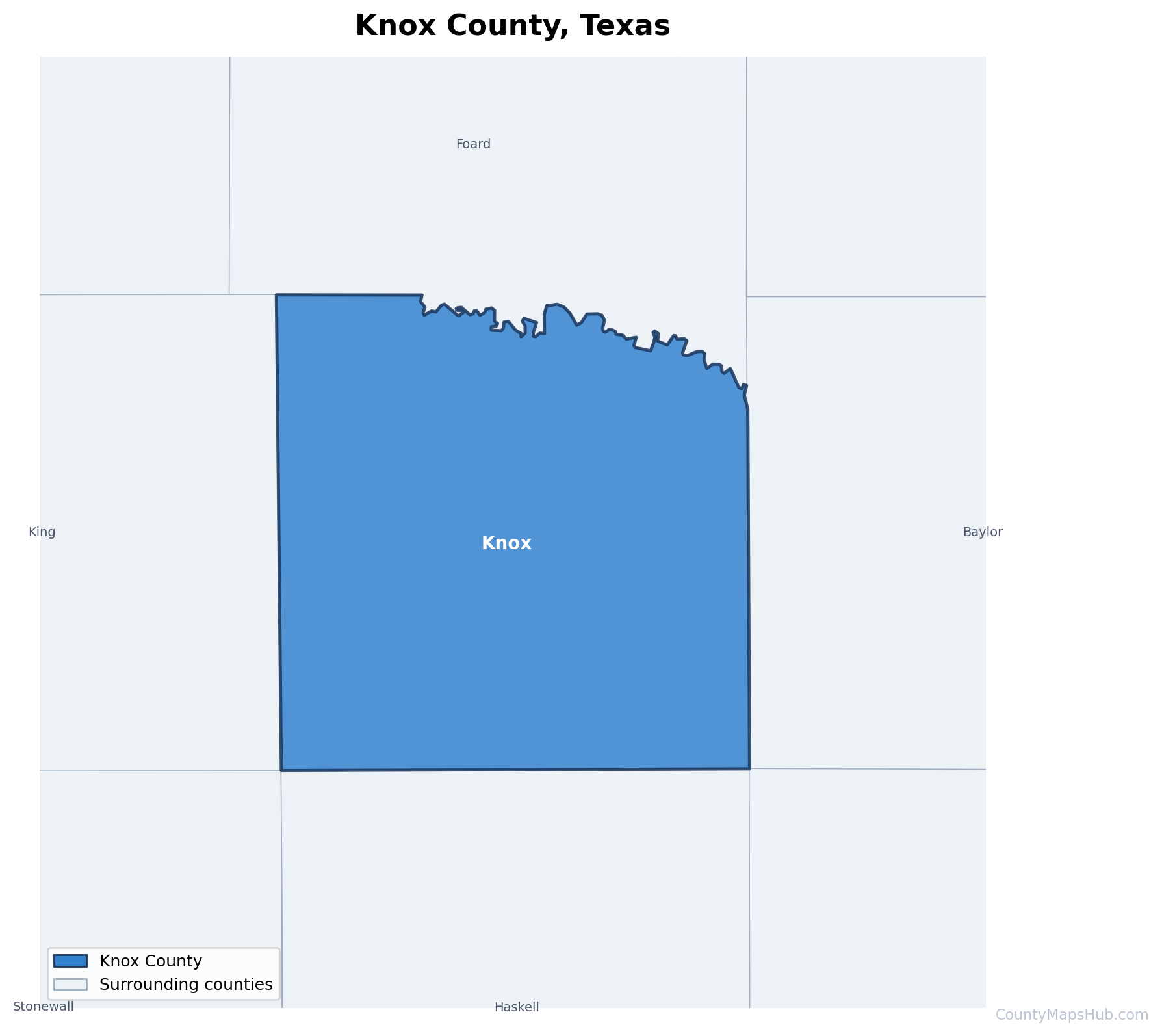 Knox County map
