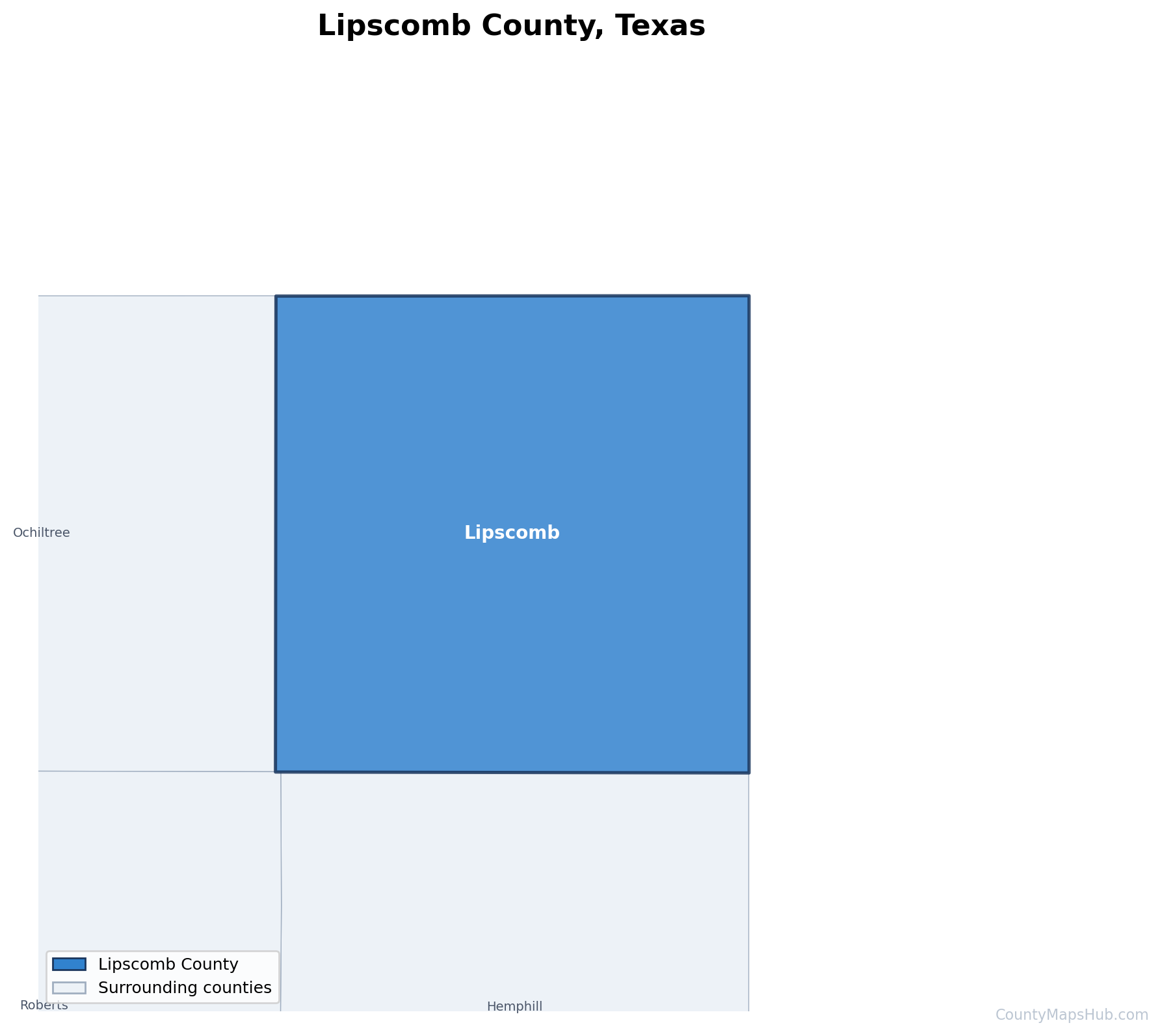 Lipscomb County map