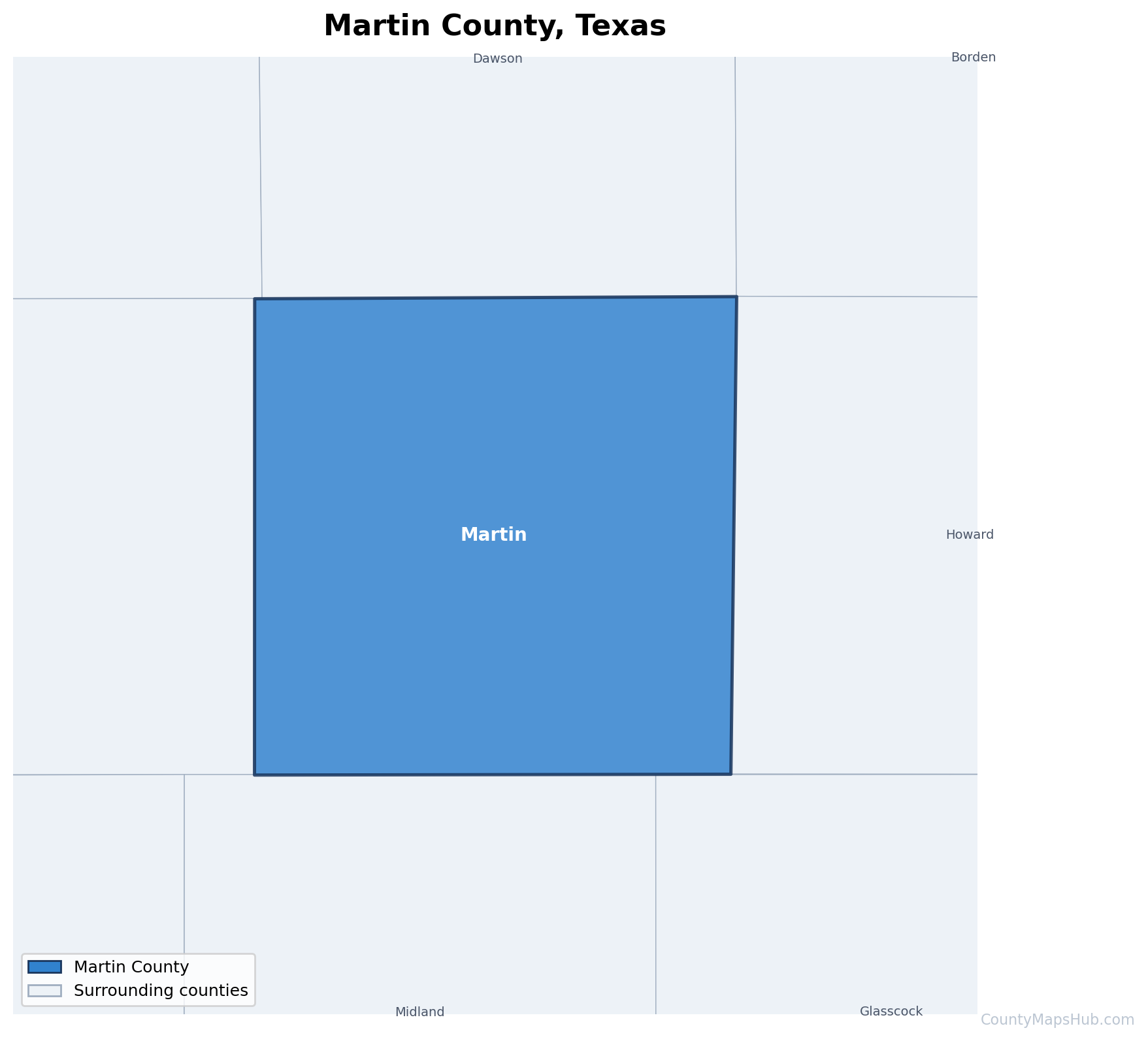 Martin County map