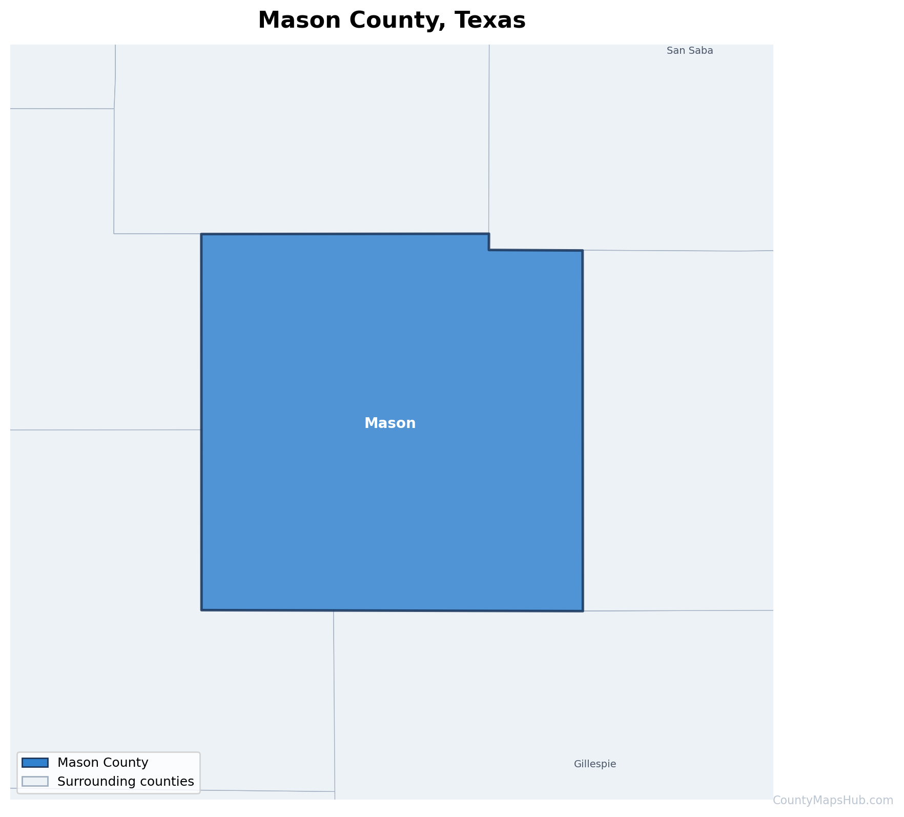 Mason County map