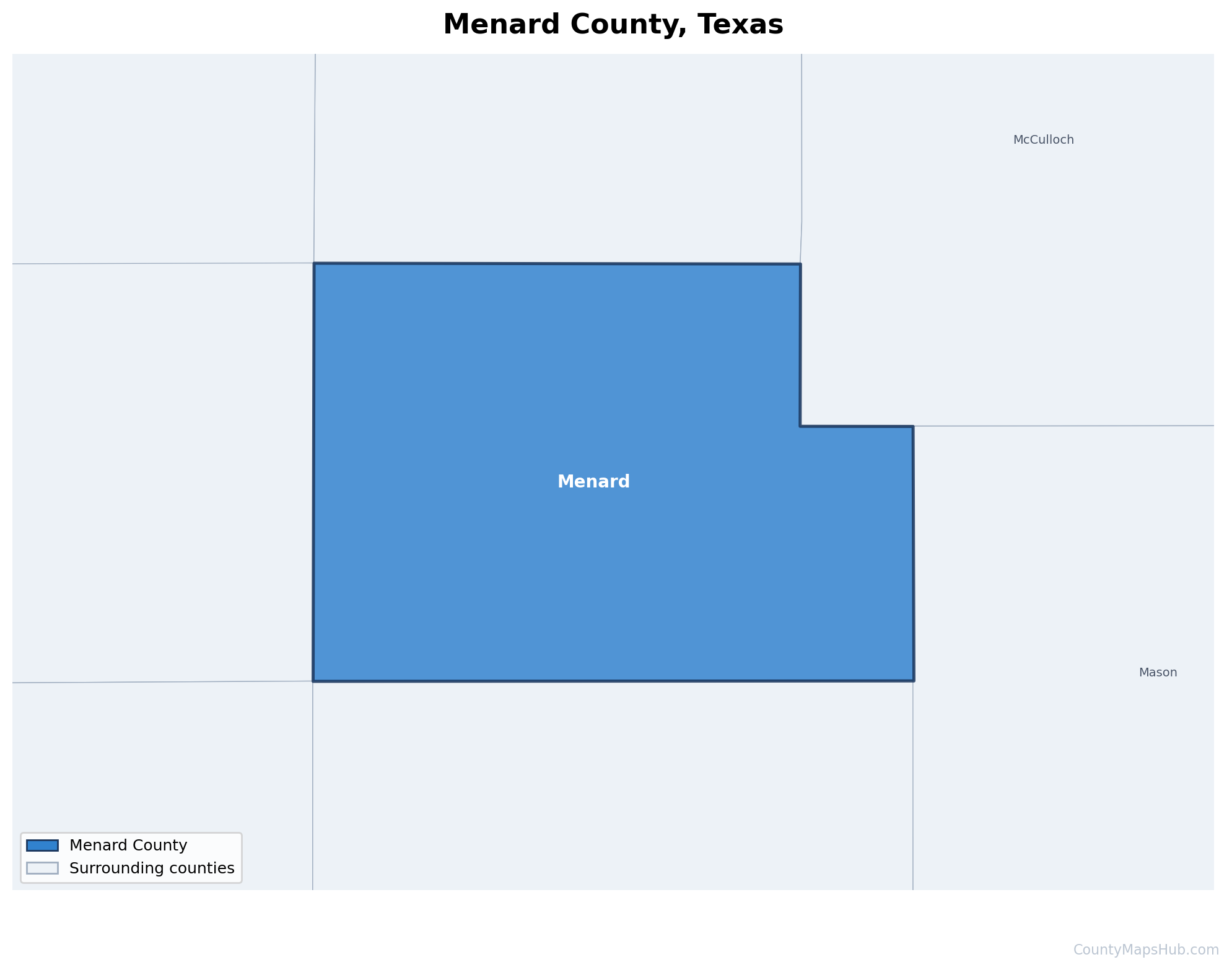 Menard County map