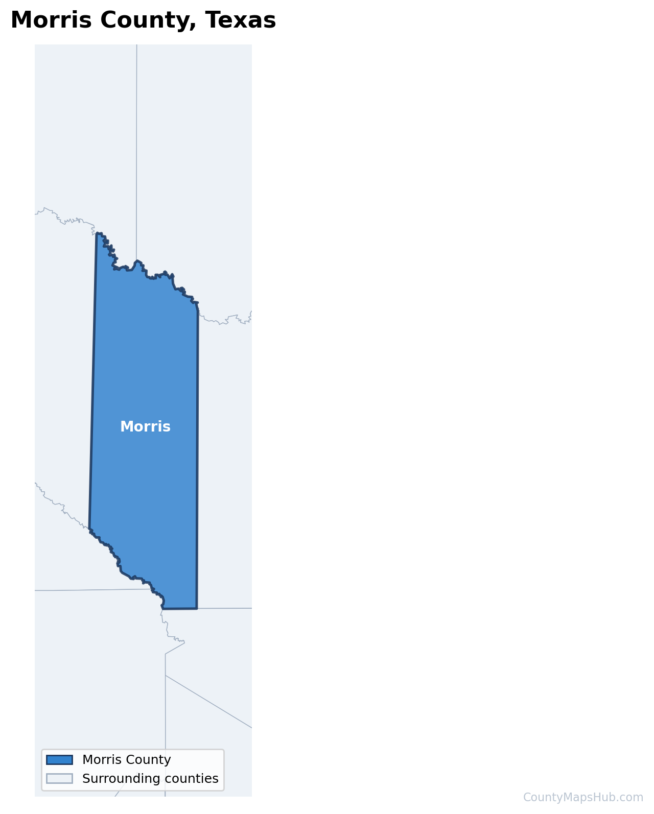 Morris County map