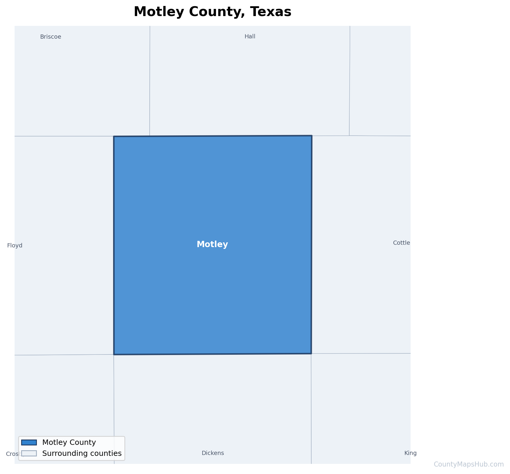 Motley County map
