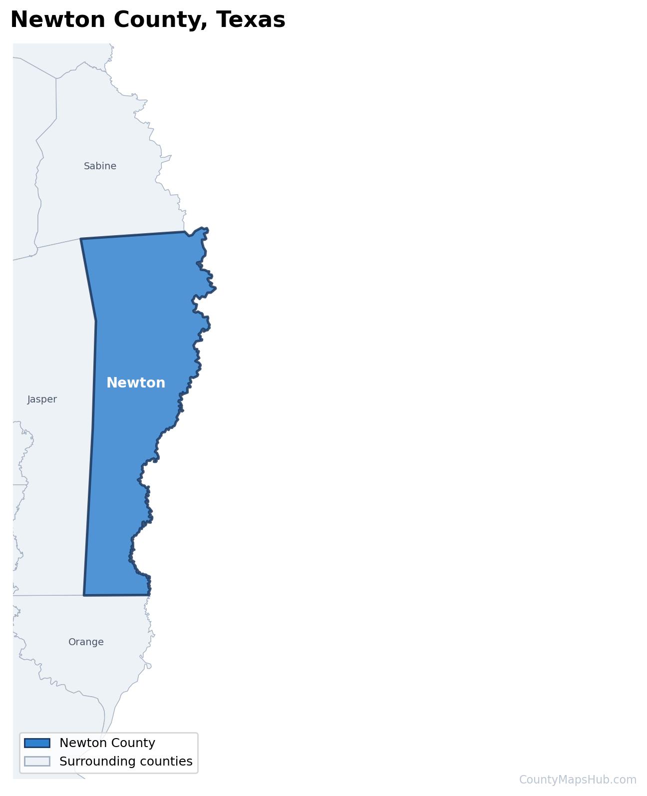 Newton County map