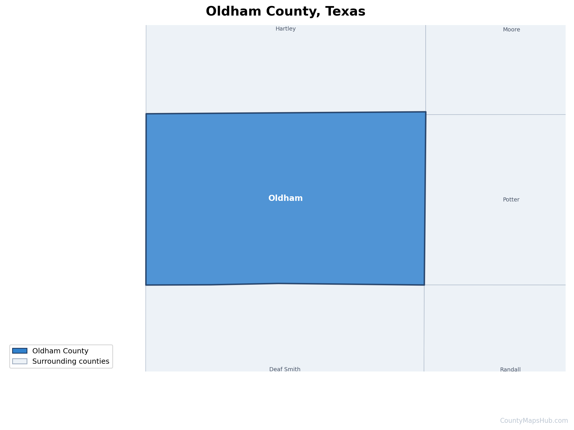 Oldham County map