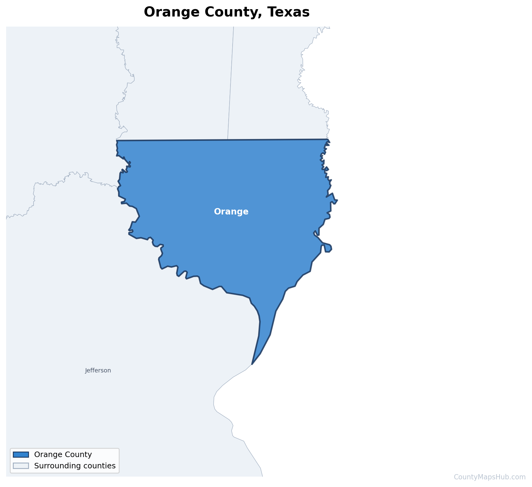 Orange County map
