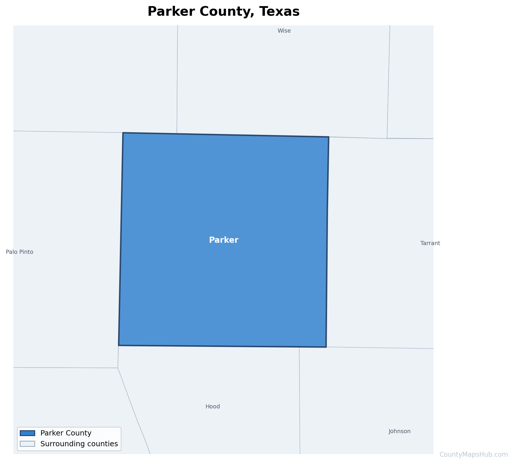 Parker County map