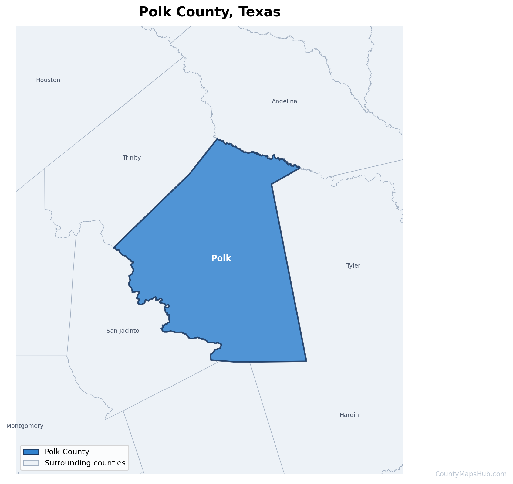 Polk County map