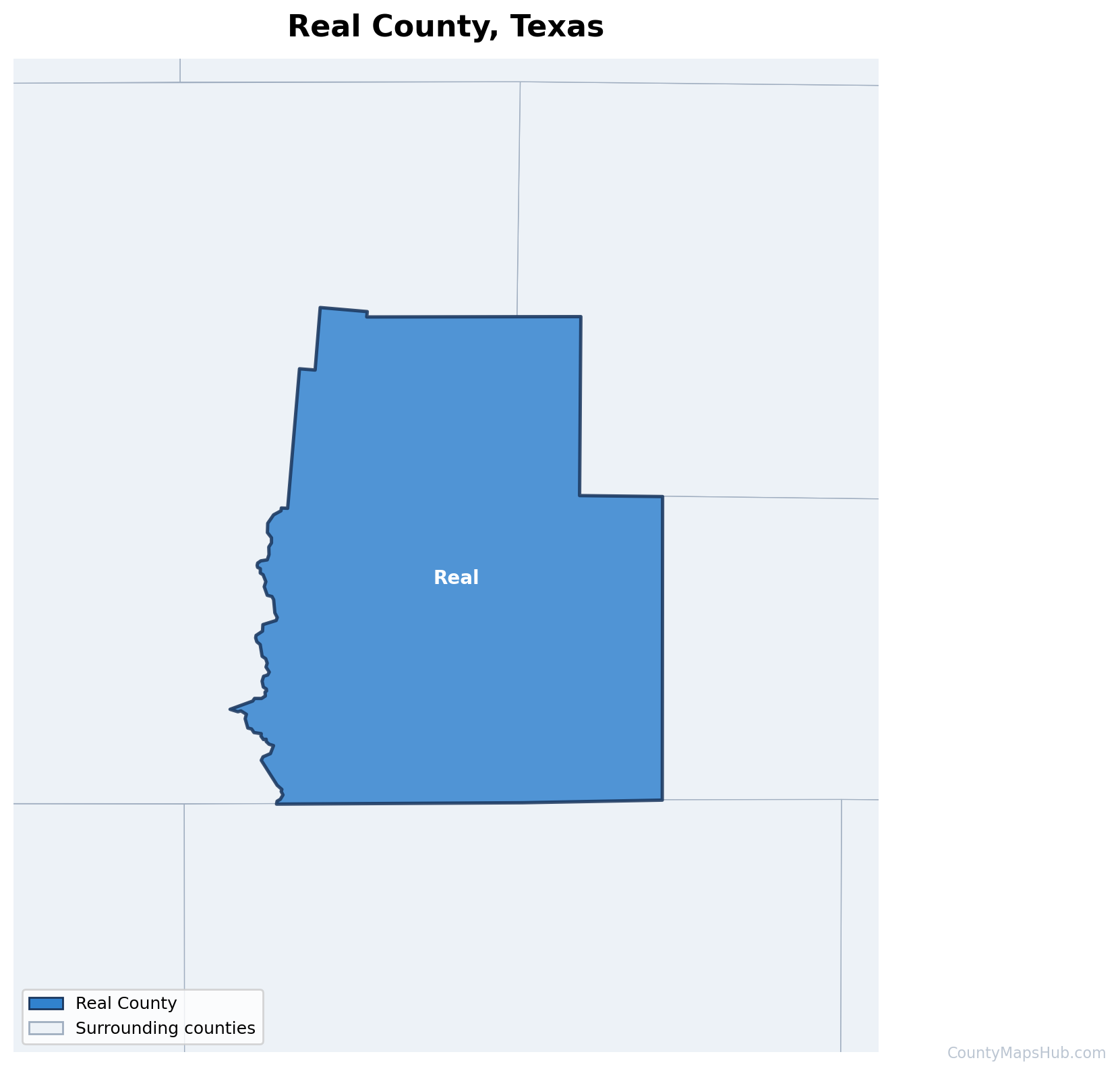 Real County map