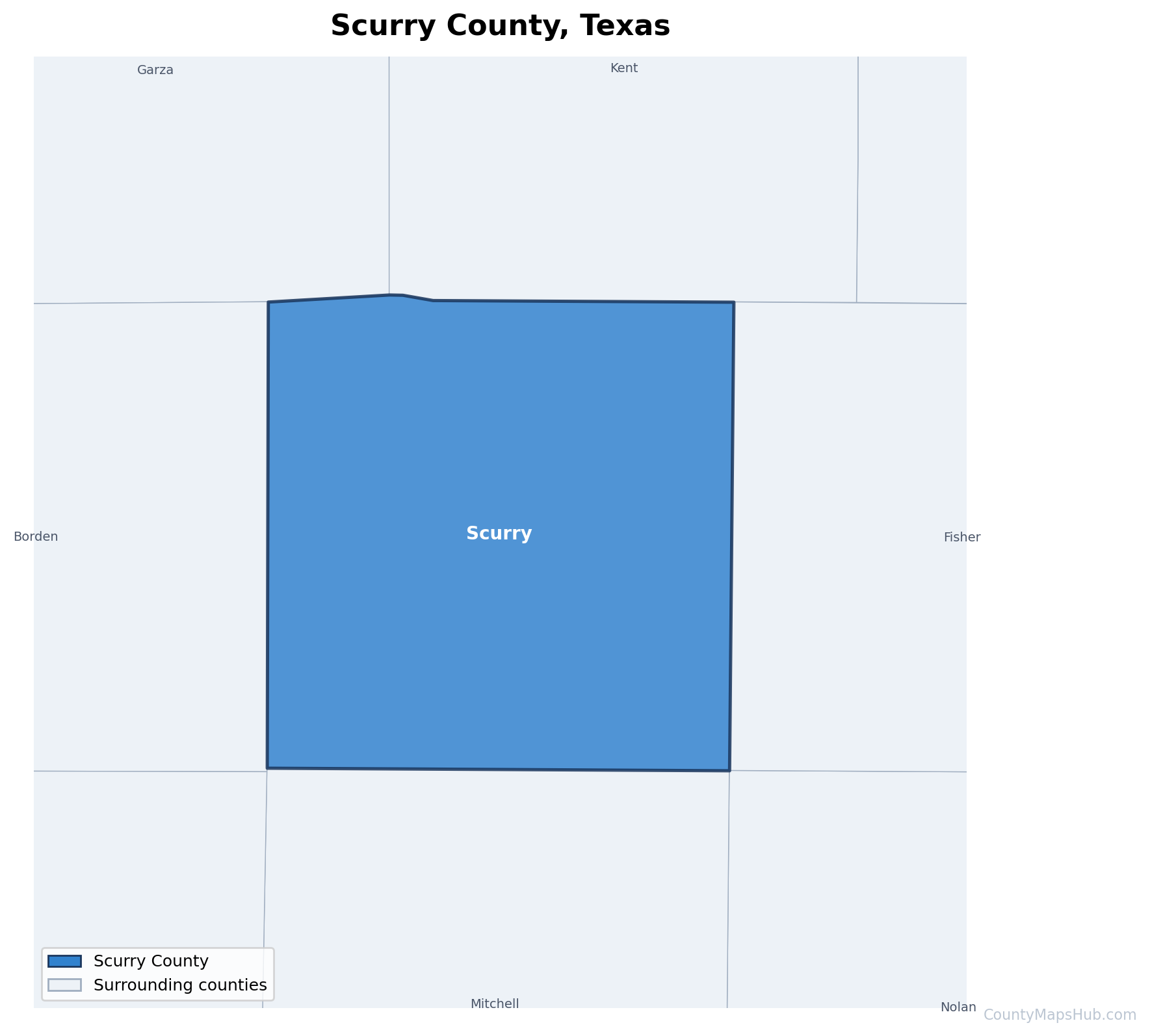 Scurry County map