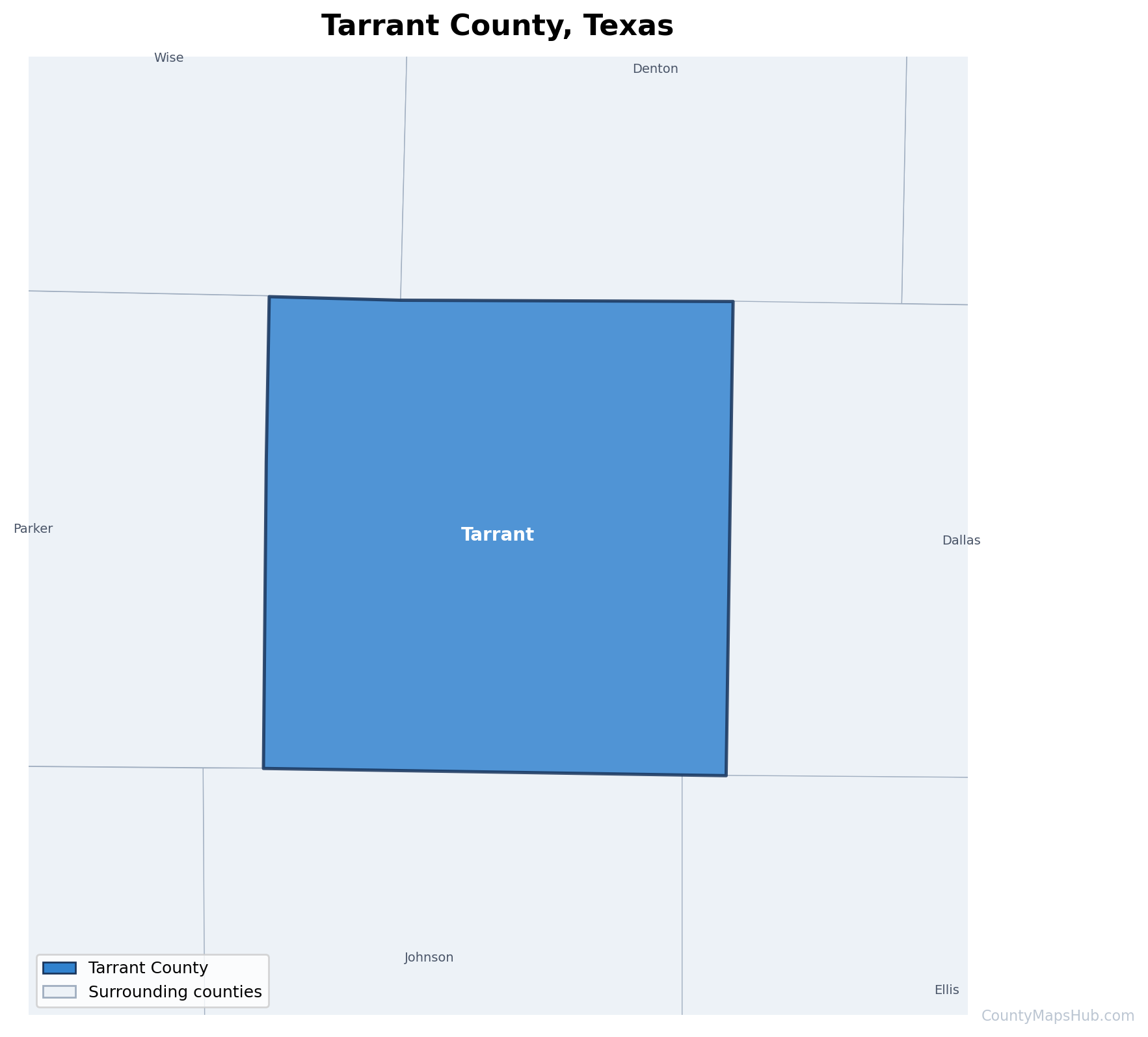 Tarrant County map