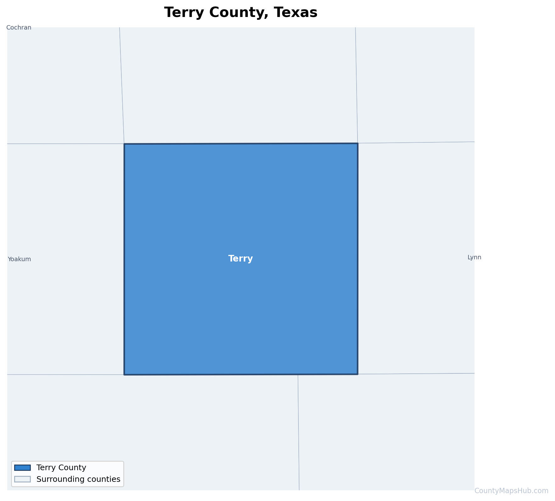 Terry County map