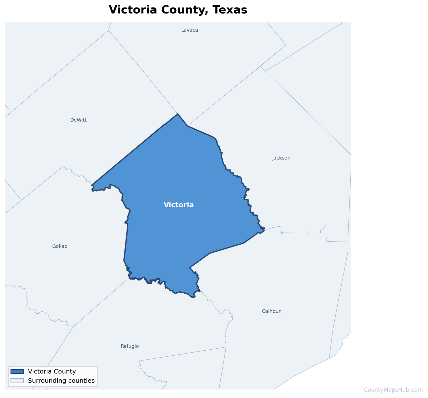 Victoria County map