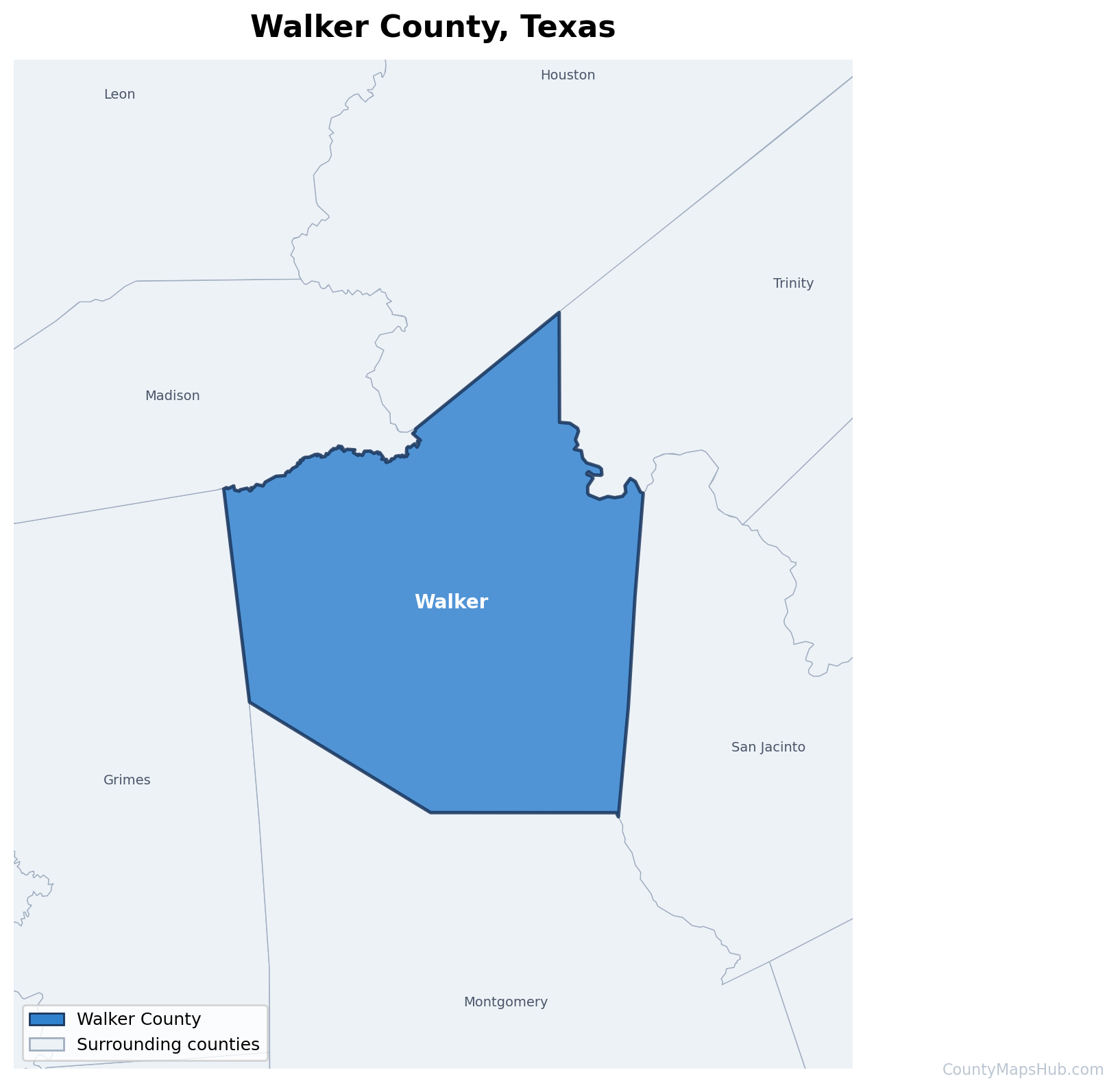Walker County map