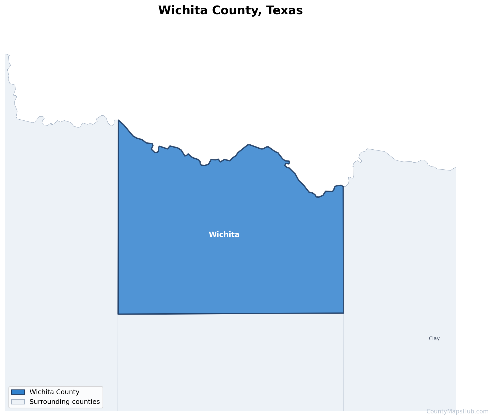 Wichita County map