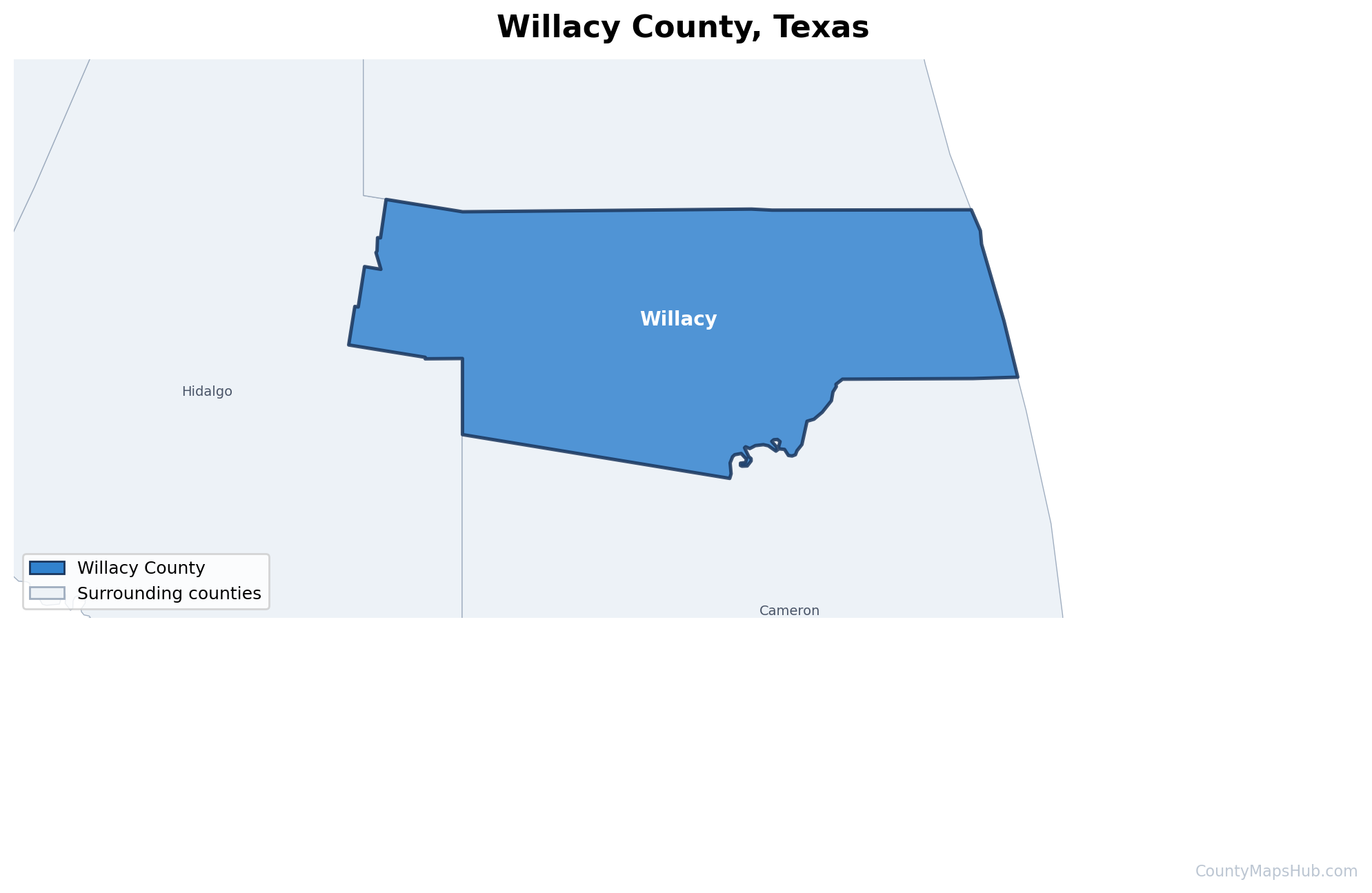 Willacy County map
