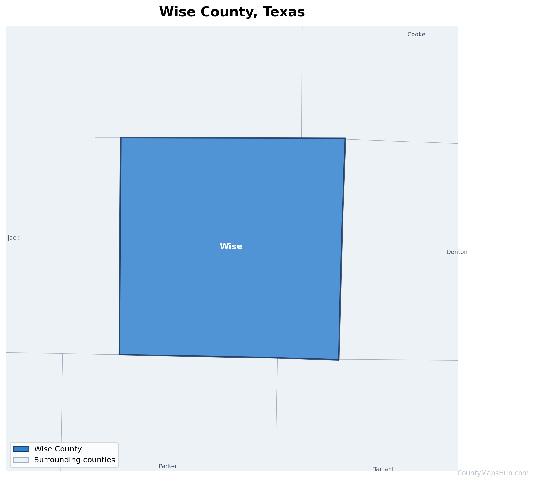 Wise County map