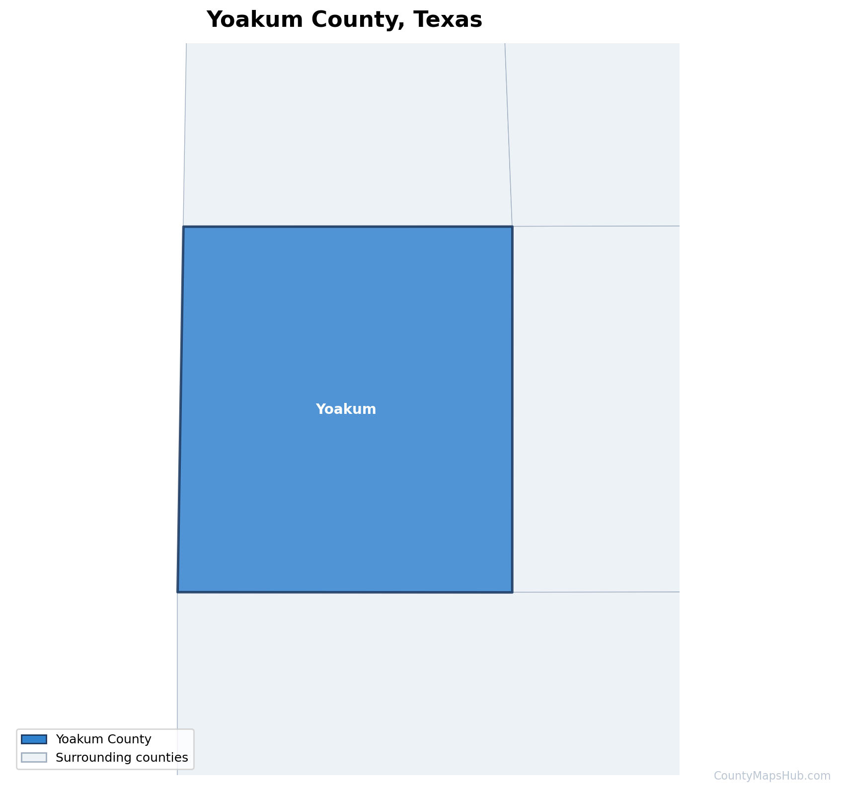 Yoakum County map